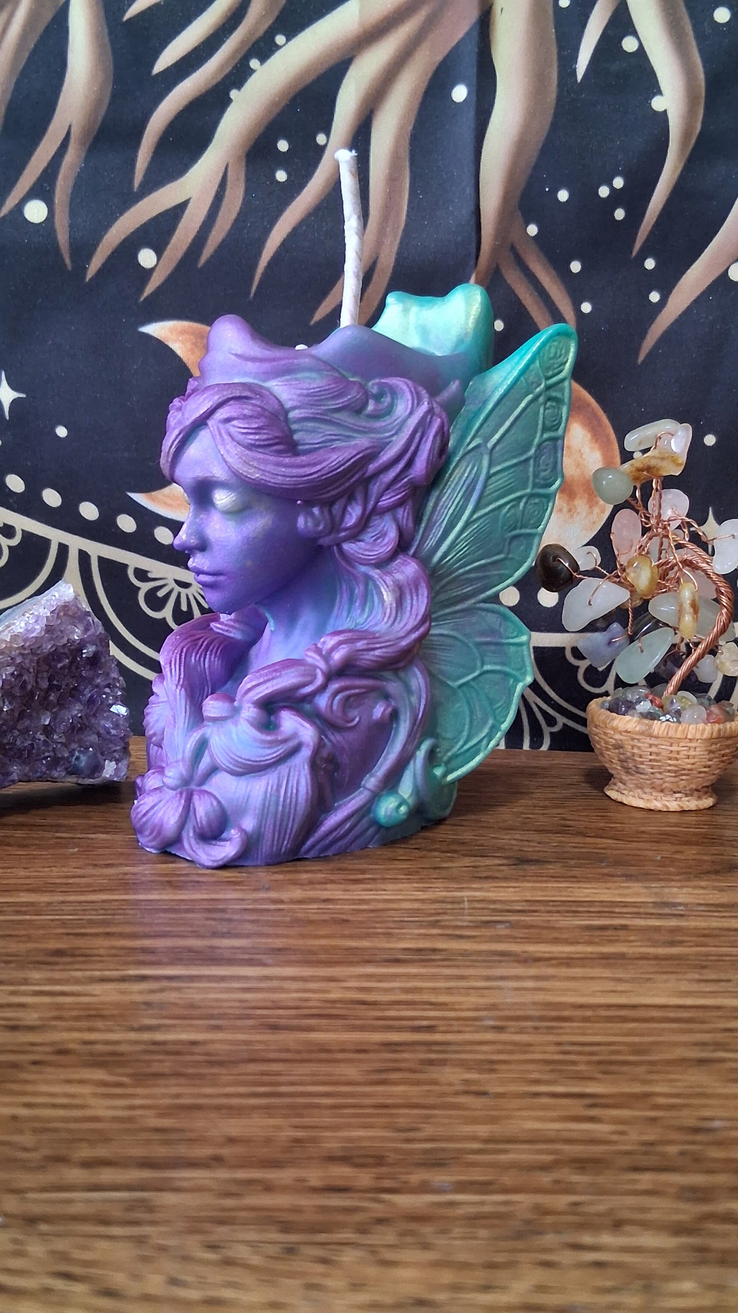 Moonbeam Fairy Pillar Candle