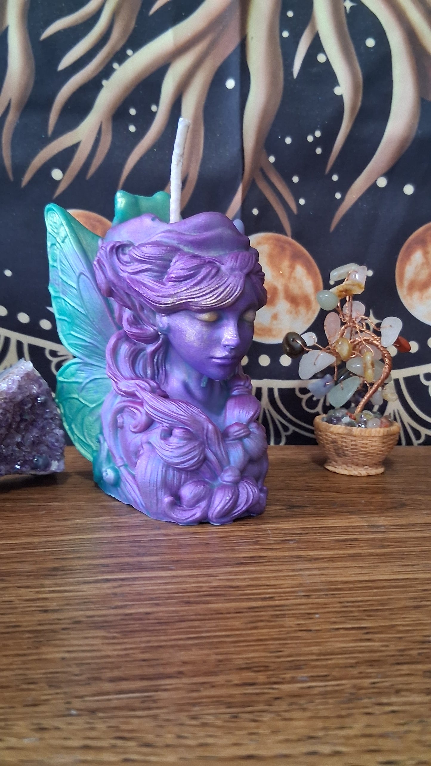 Moonbeam Fairy Pillar Candle
