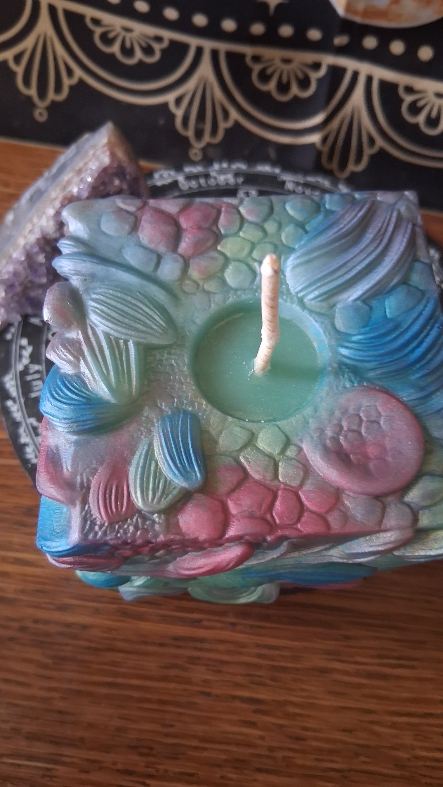 Rainbow Dragon's Gaze Elixir Pillar Candle