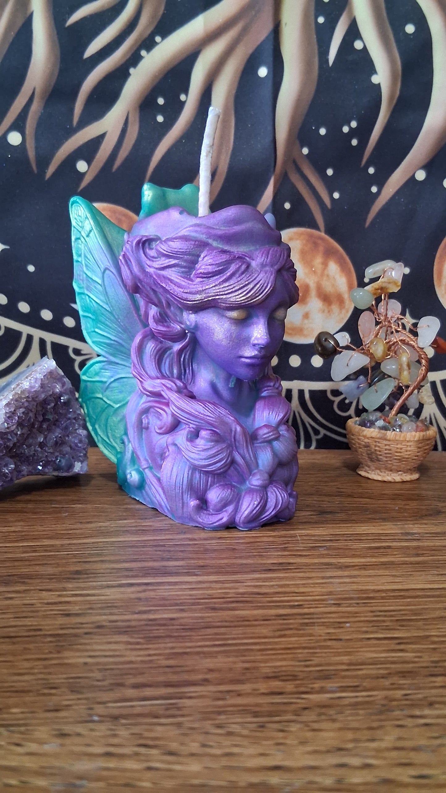 Moonbeam Fairy Pillar Candle