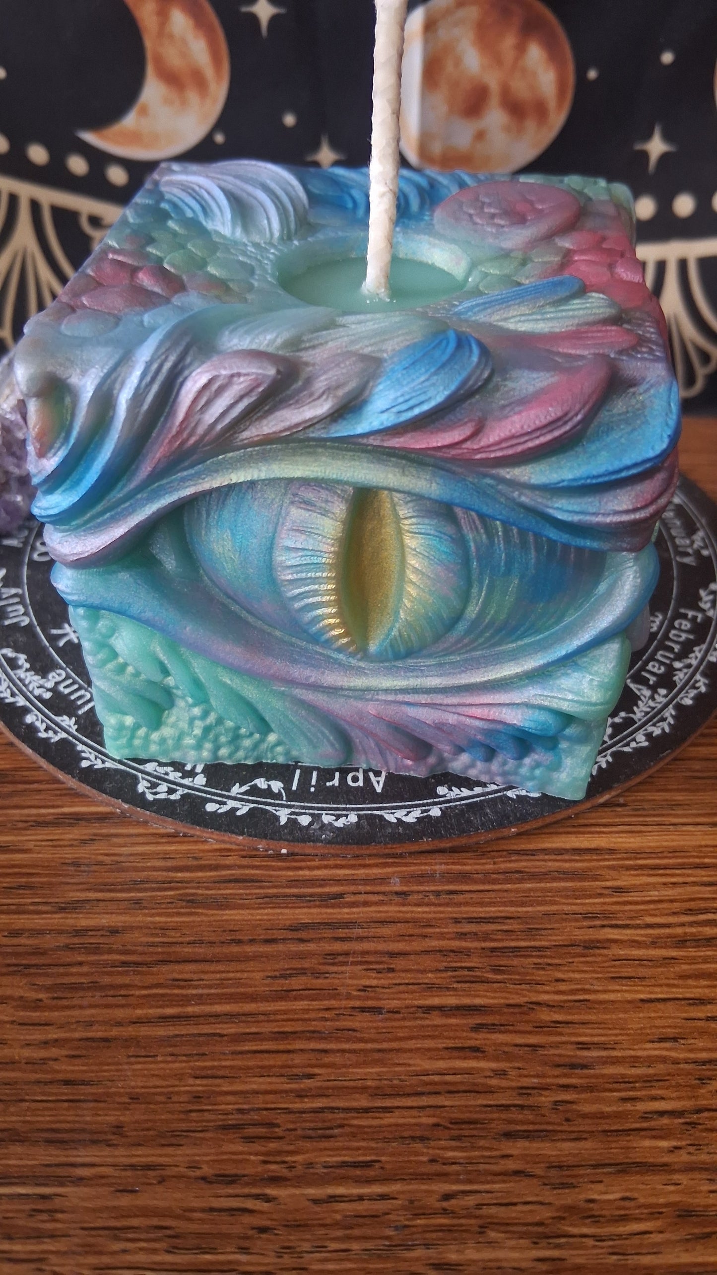 Rainbow Dragon's Gaze Elixir Pillar Candle