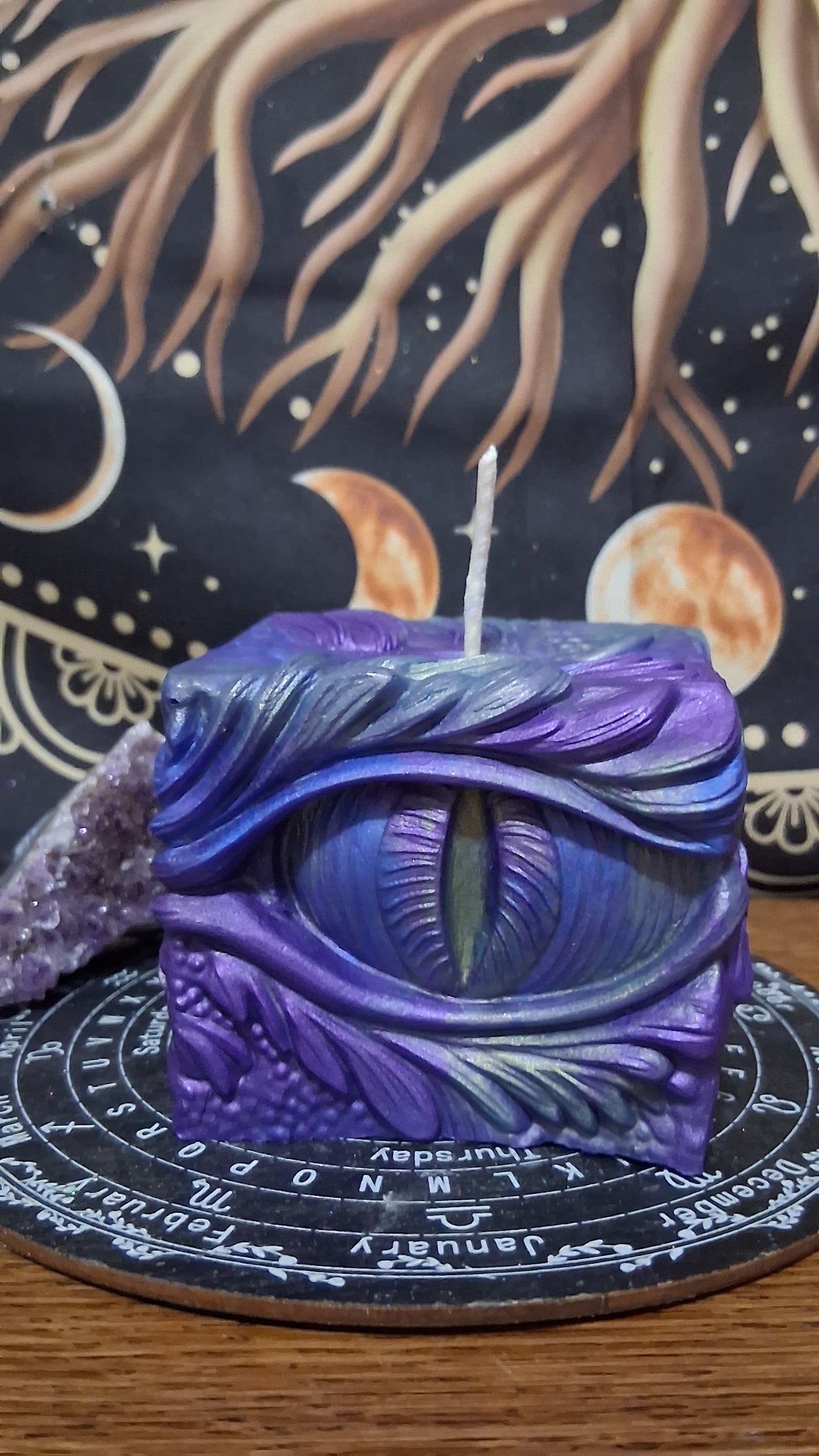 Saffron Dragon's Gaze Elixir Pillar Candle