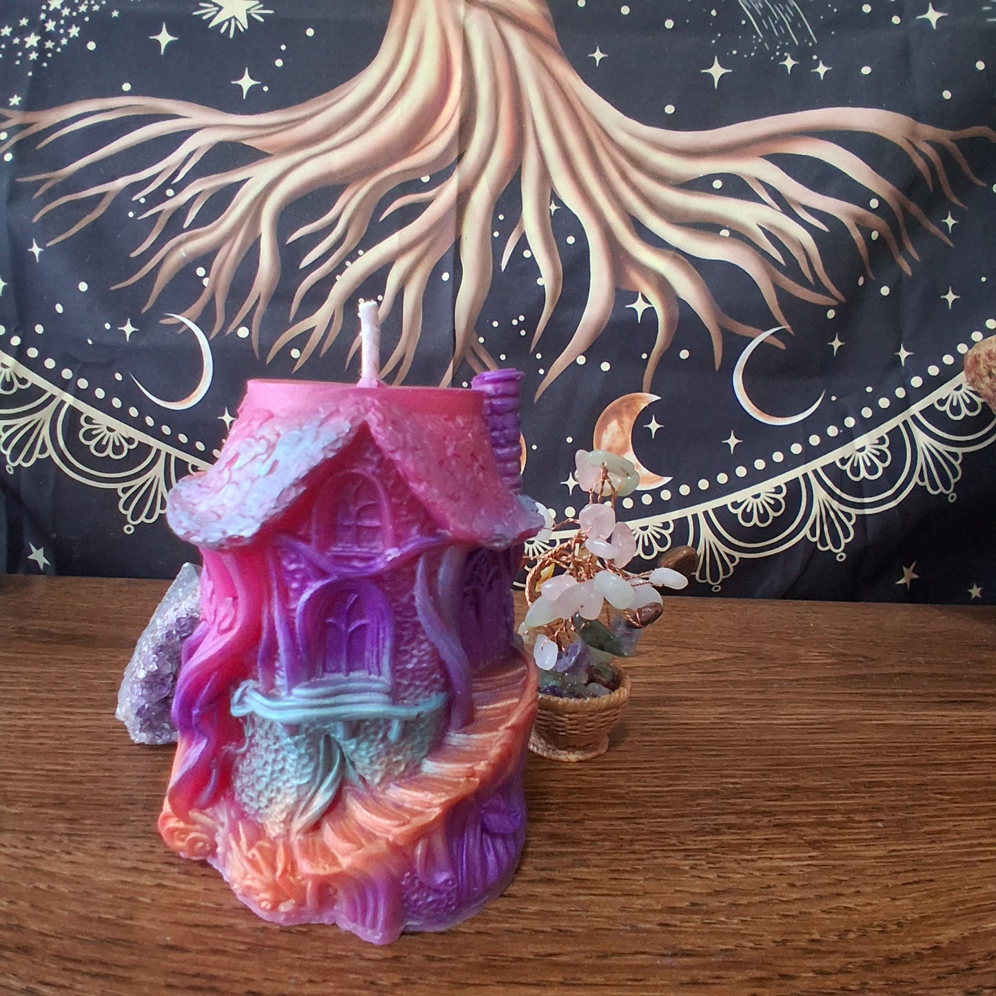 Rainbow Fae's Hidaway Treehouse Candle