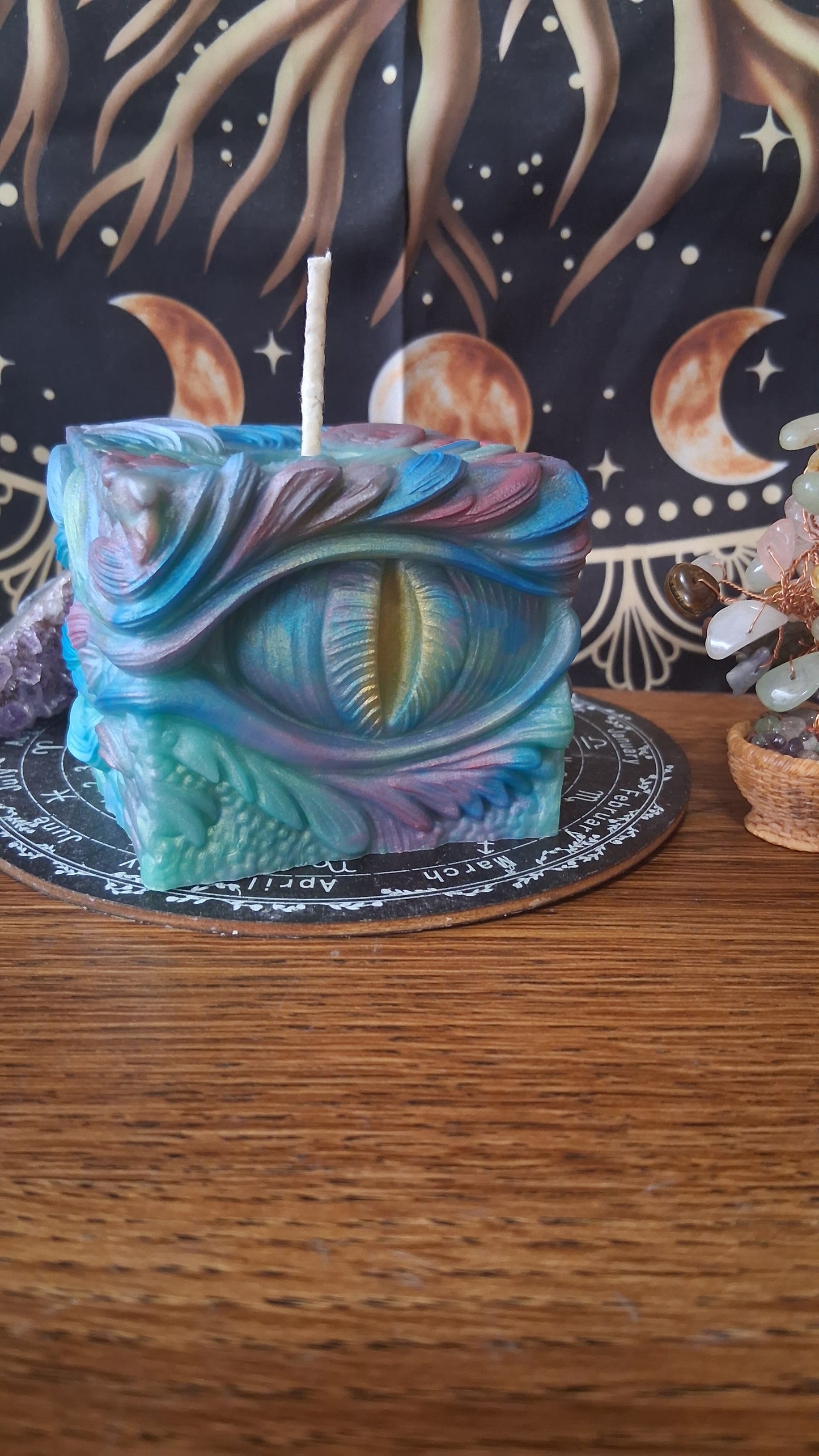 Rainbow Dragon's Gaze Elixir Pillar Candle