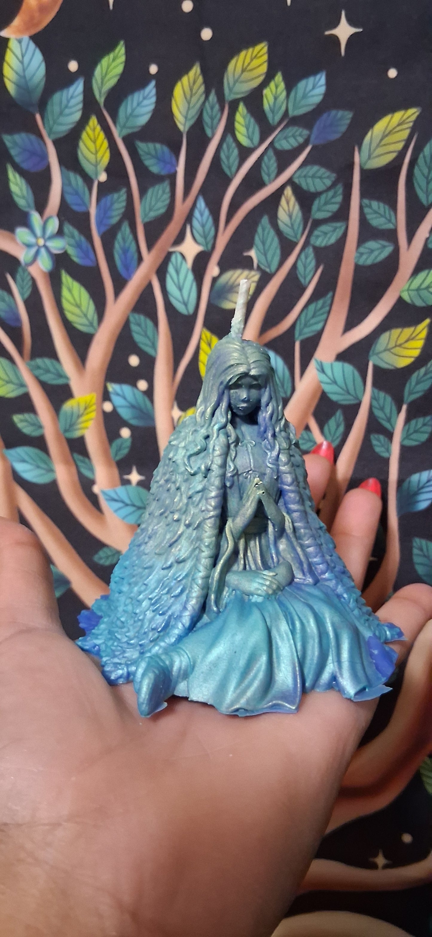 Yemaya's Embrace Praying Goddess Ritual Candle