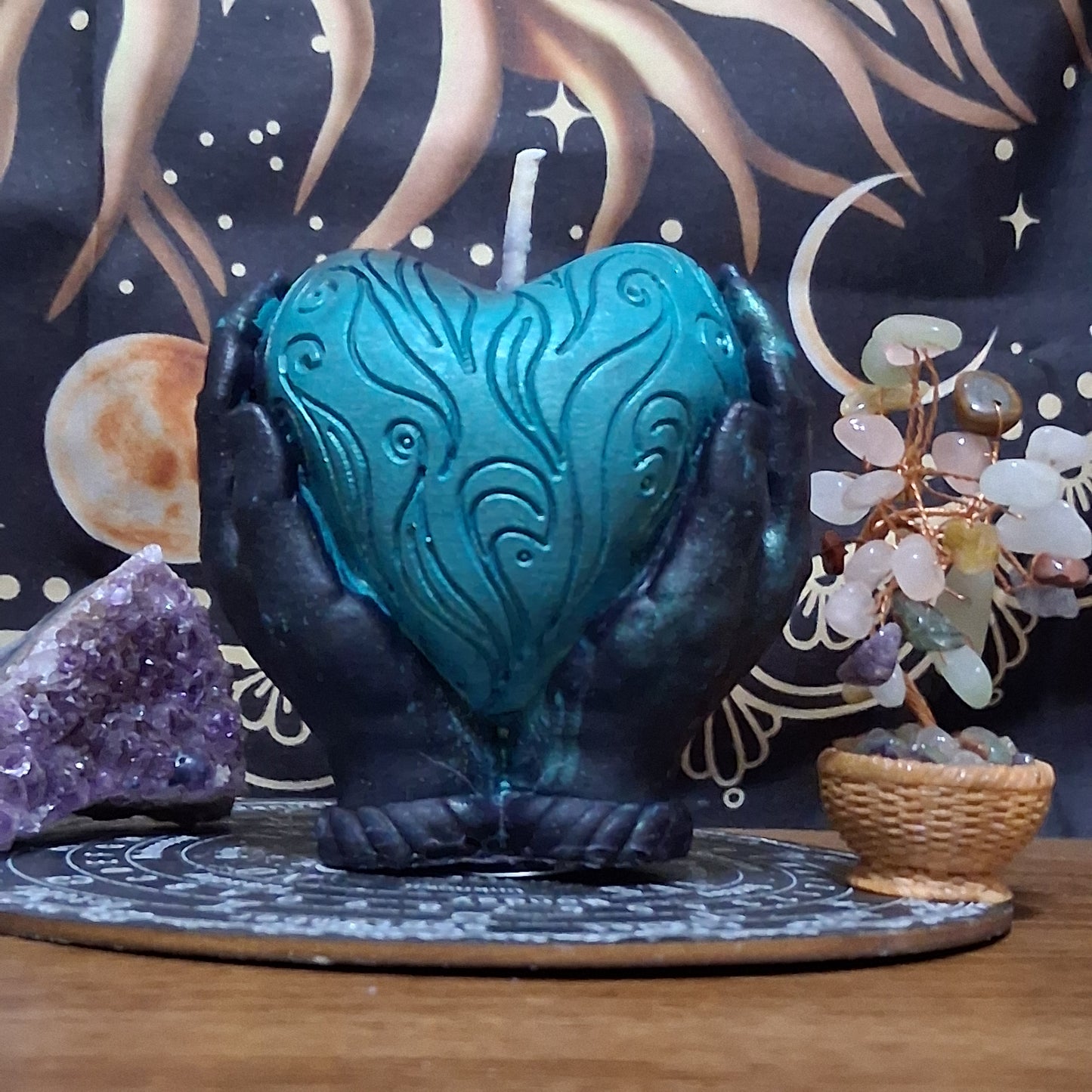 Hera's Sacred Heart Offering Candle