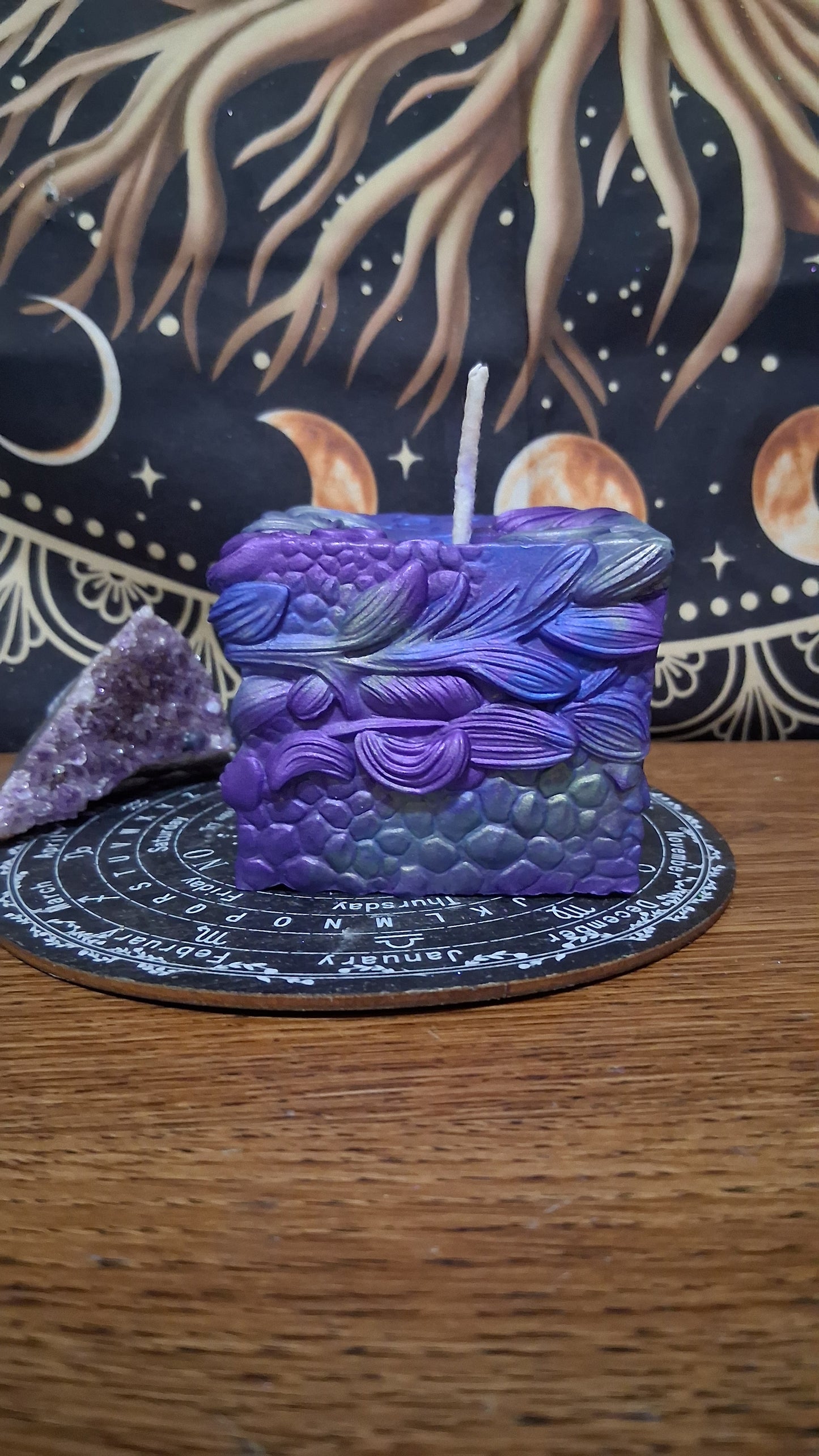Saffron Dragon's Gaze Elixir Pillar Candle