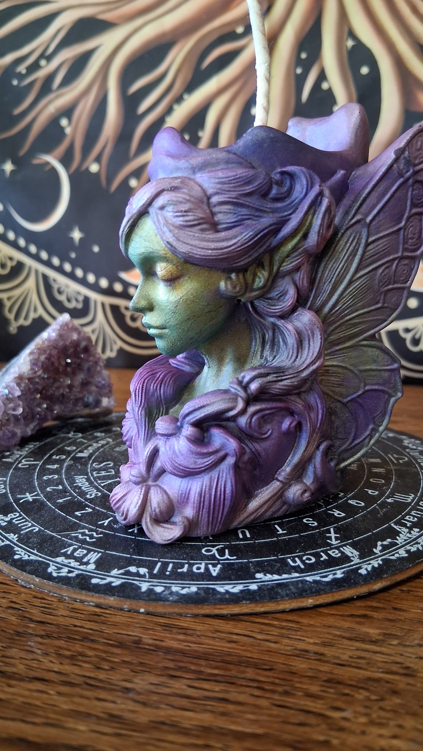 Absinthe Fairy Pillar Candle