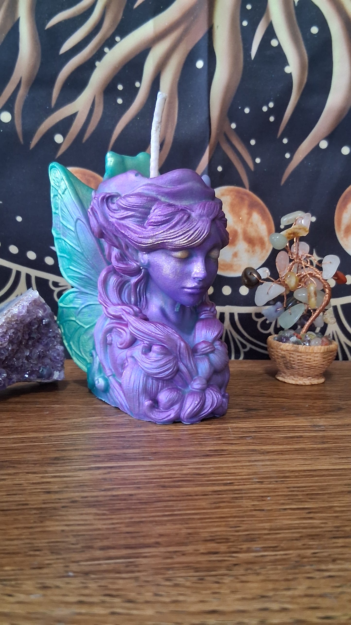 Moonbeam Fairy Pillar Candle