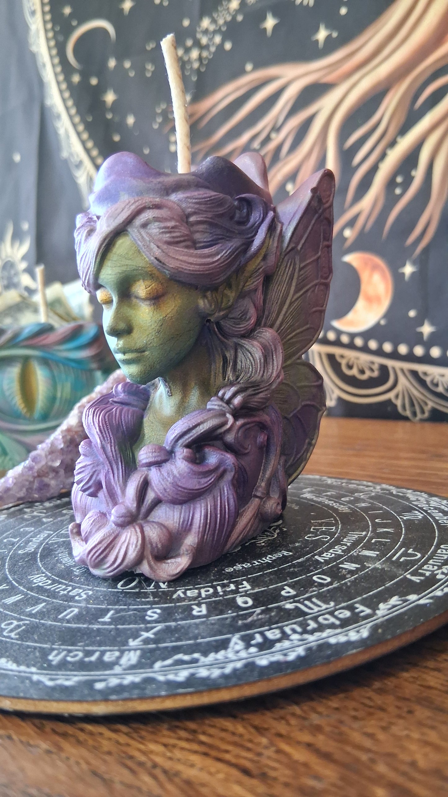 Absinthe Fairy Pillar Candle