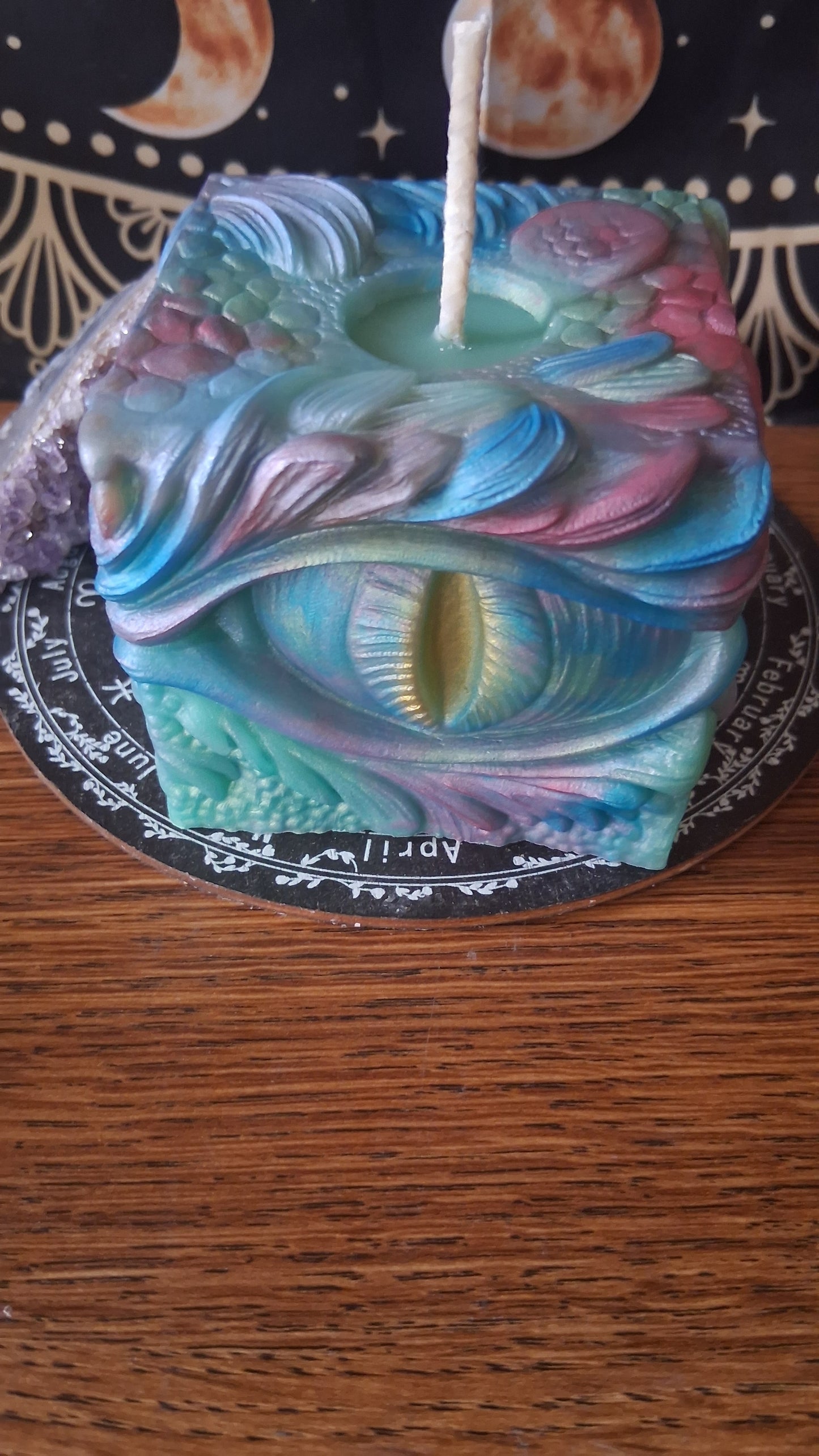 Rainbow Dragon's Gaze Elixir Pillar Candle