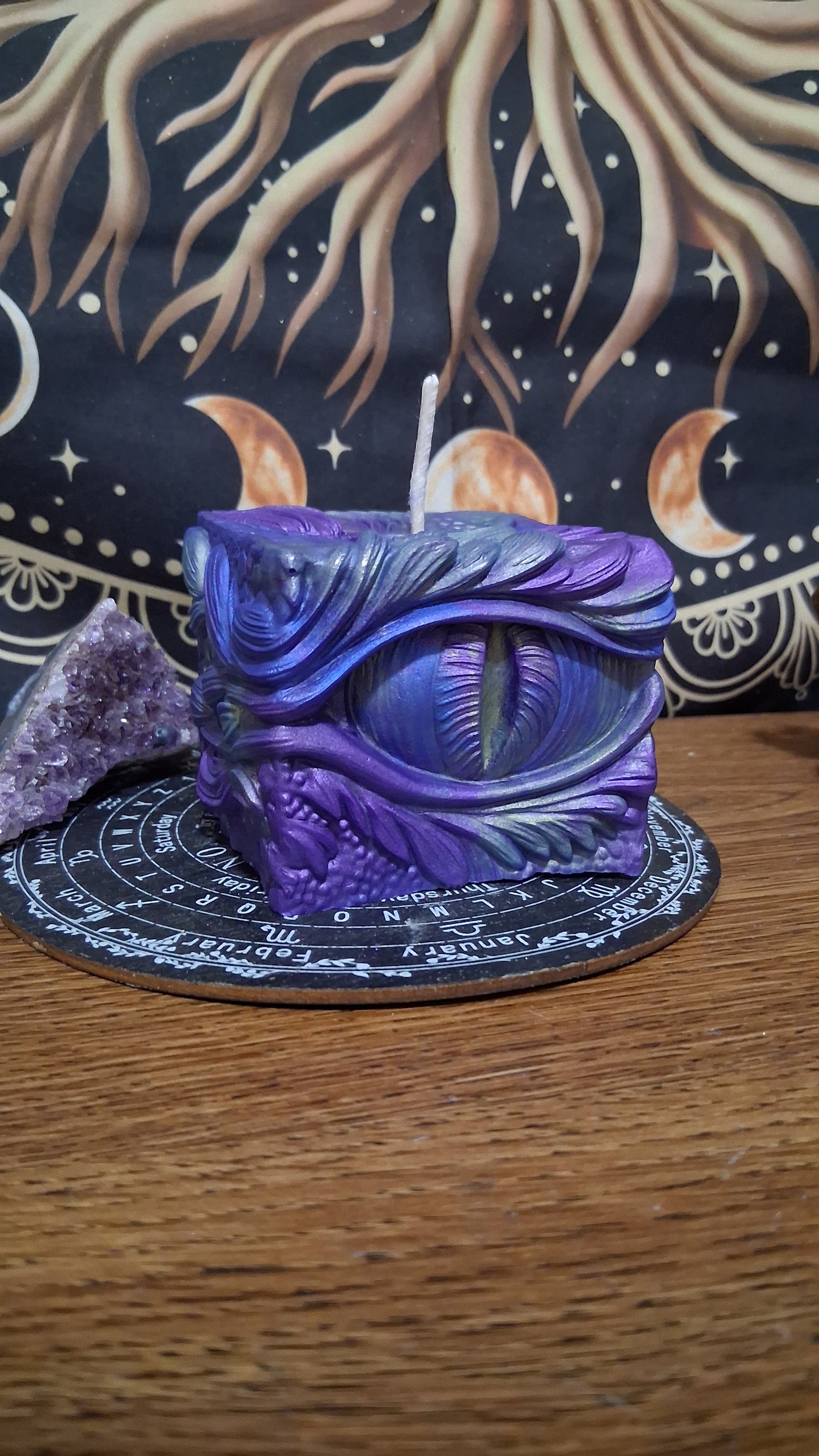 Saffron Dragon's Gaze Elixir Pillar Candle