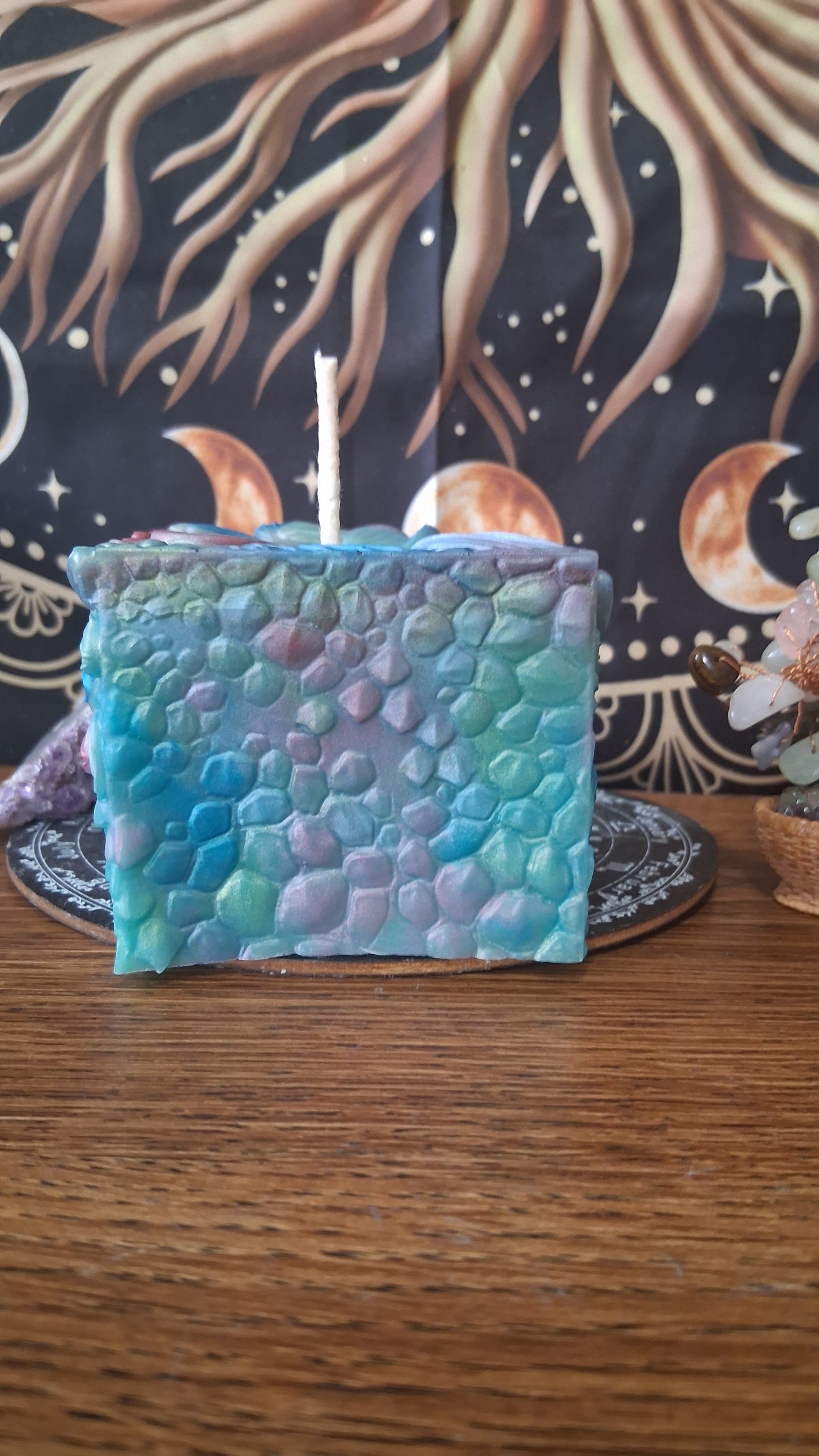 Rainbow Dragon's Gaze Elixir Pillar Candle