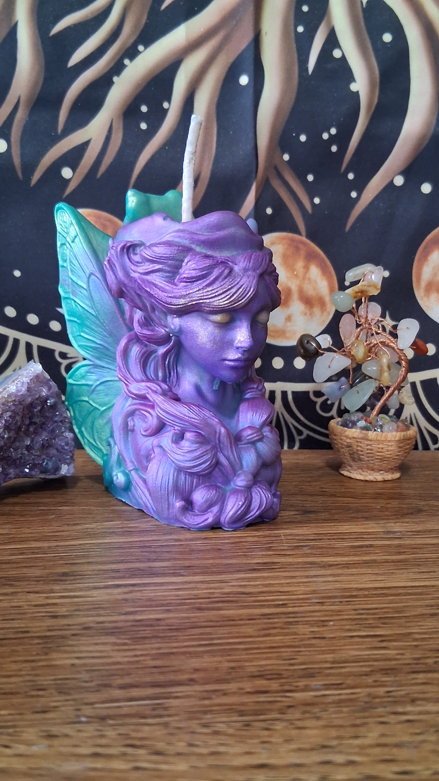 Moonbeam Fairy Pillar Candle