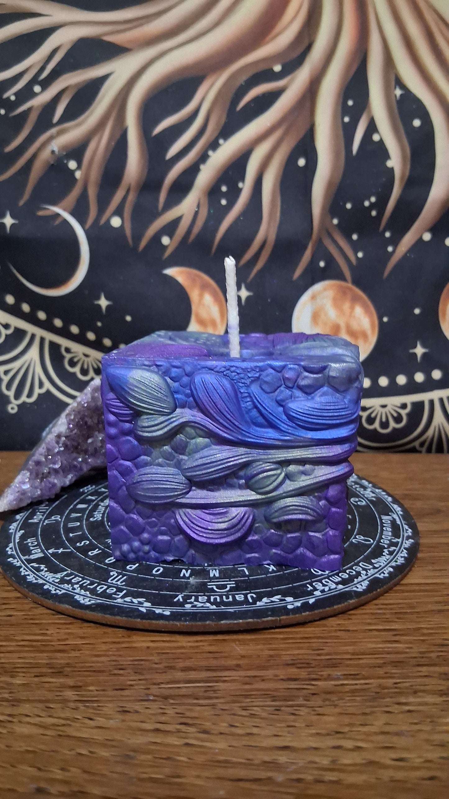 Saffron Dragon's Gaze Elixir Pillar Candle