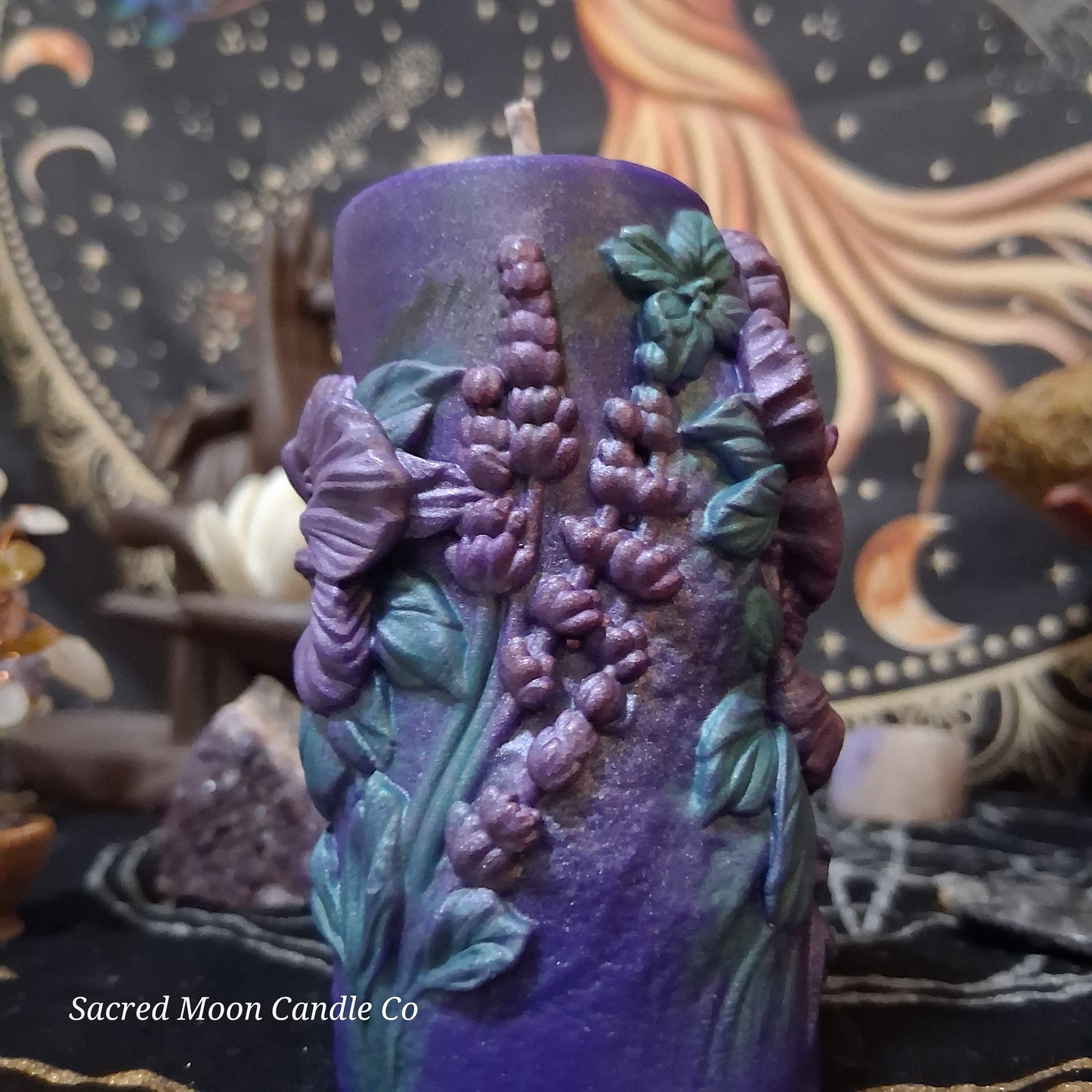 Hibiscus Goddess Ritual Pillar Candle