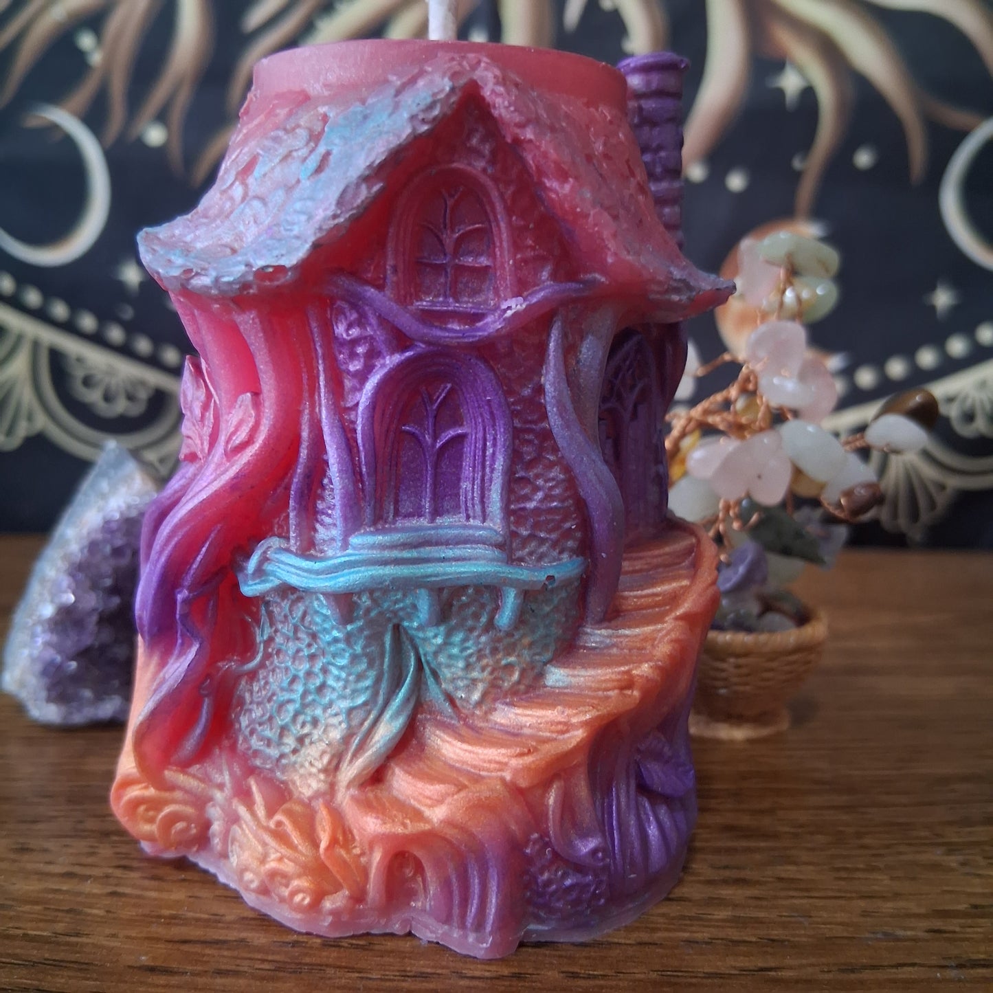 Rainbow Fae's Hidaway Treehouse Candle