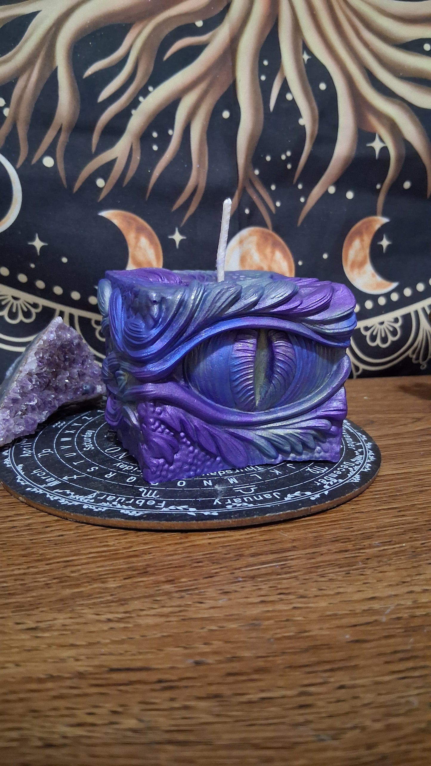 Saffron Dragon's Gaze Elixir Pillar Candle