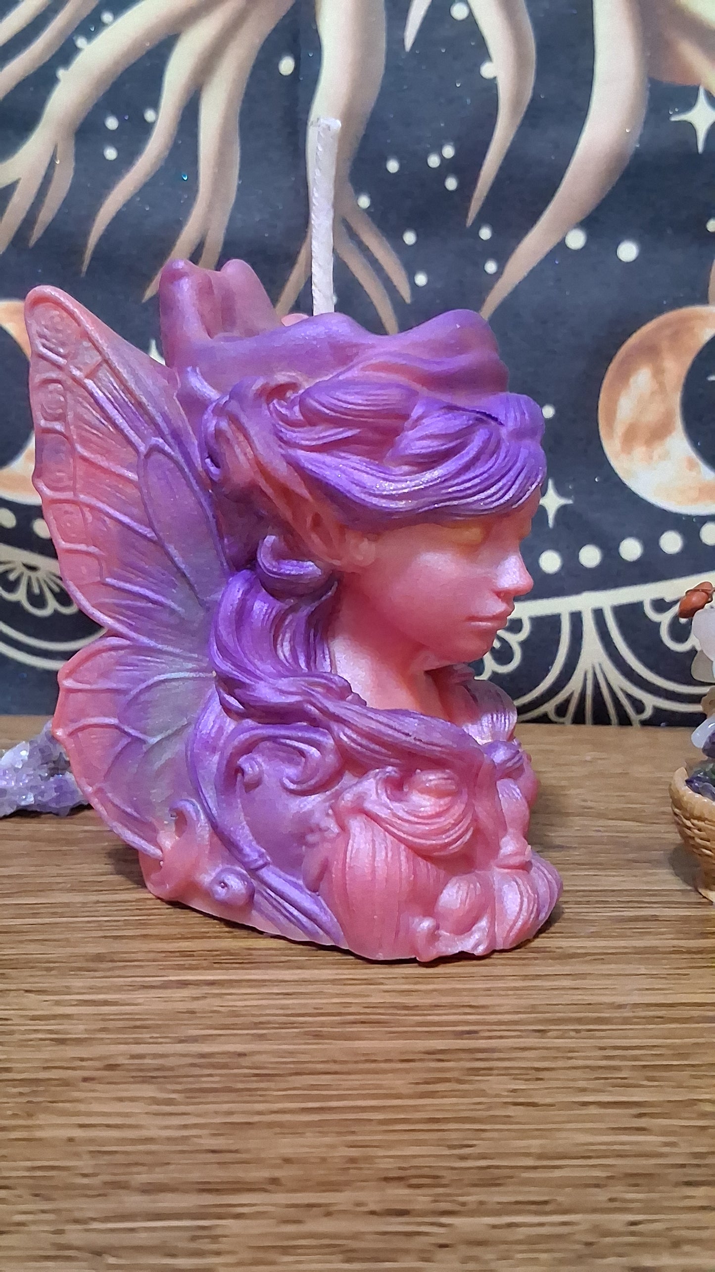 Aurora's Bloom Fairy Pillar Candle