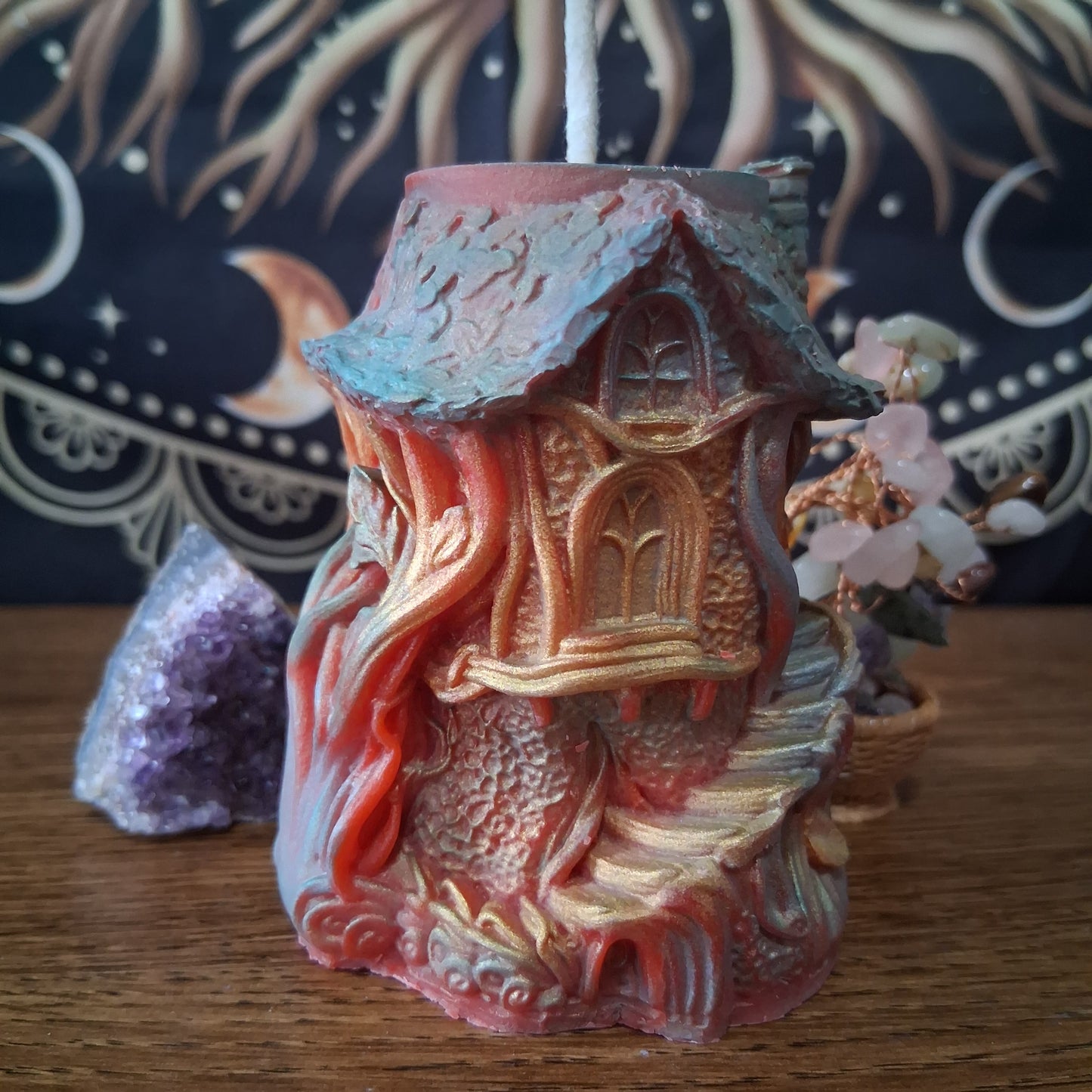 The Fae's Gingerbread Getaway Treehouse Candle