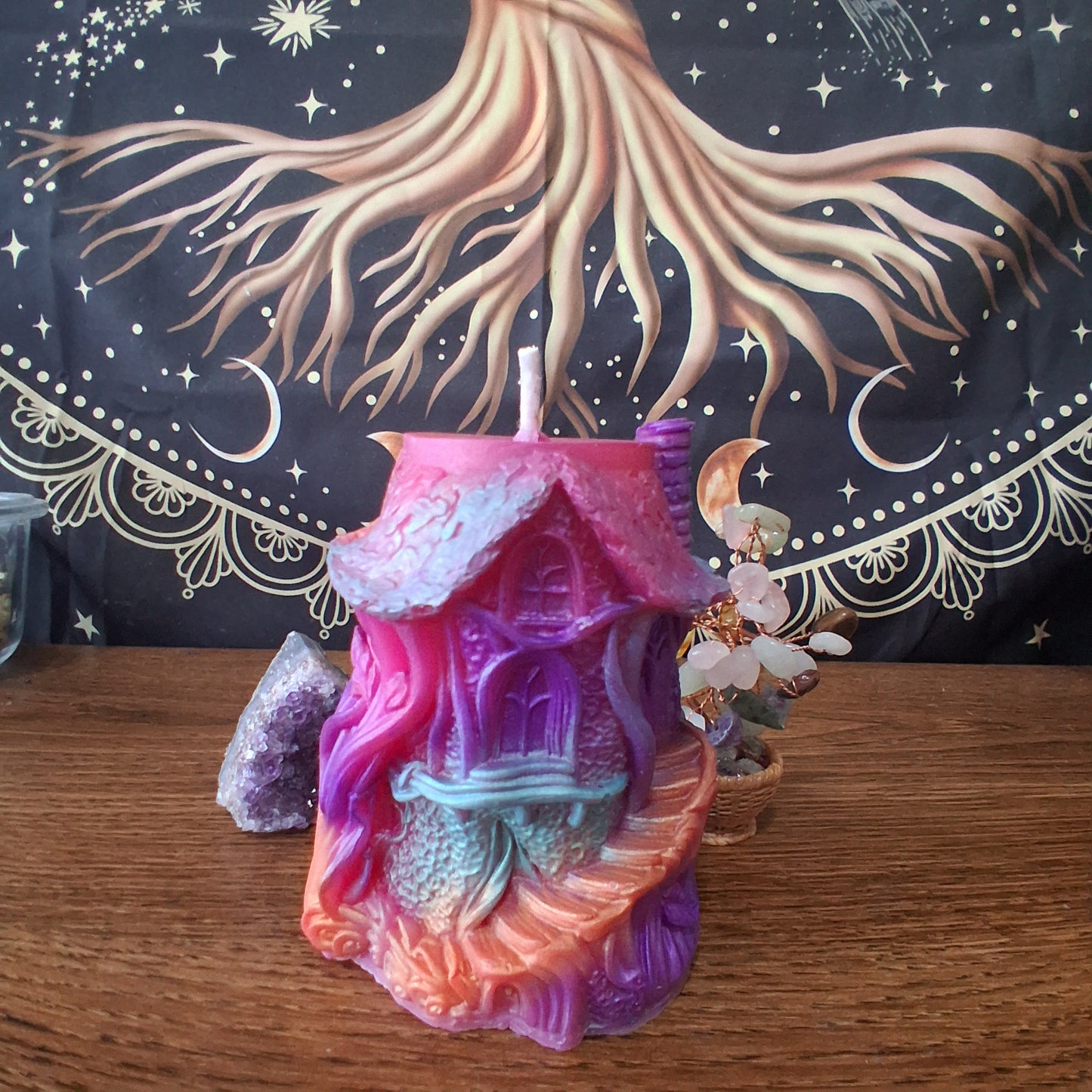 Rainbow Fae's Hidaway Treehouse Candle