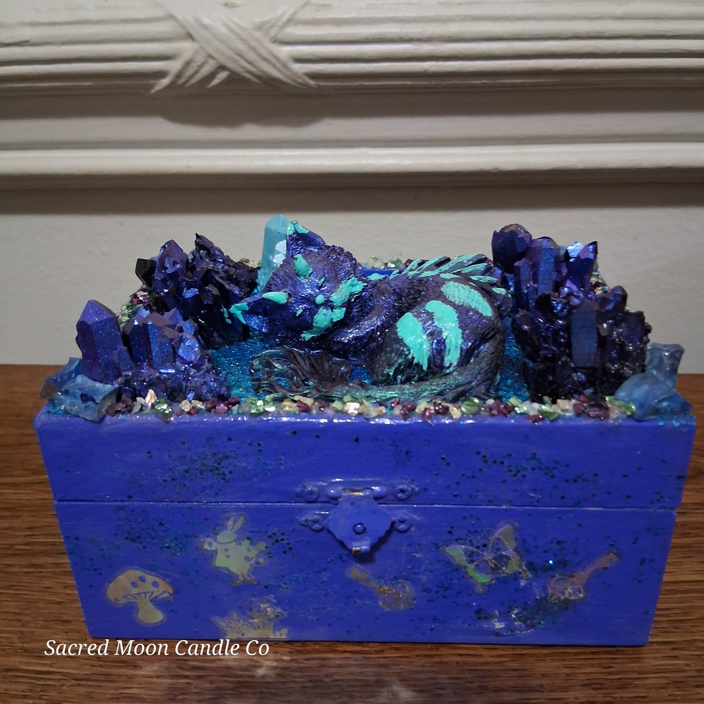 Blue Cat Dragon Apothecary Box