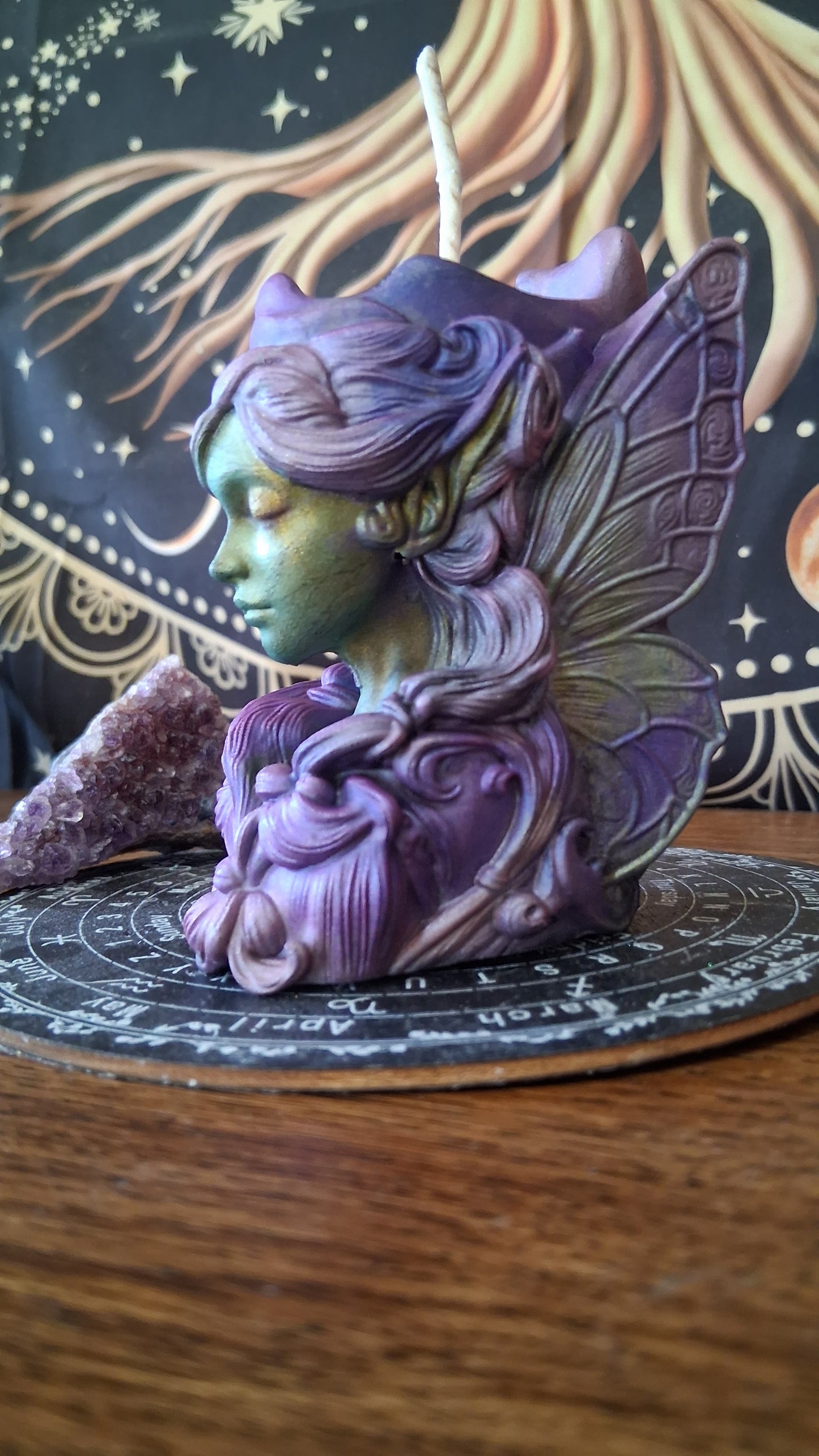 Absinthe Fairy Pillar Candle