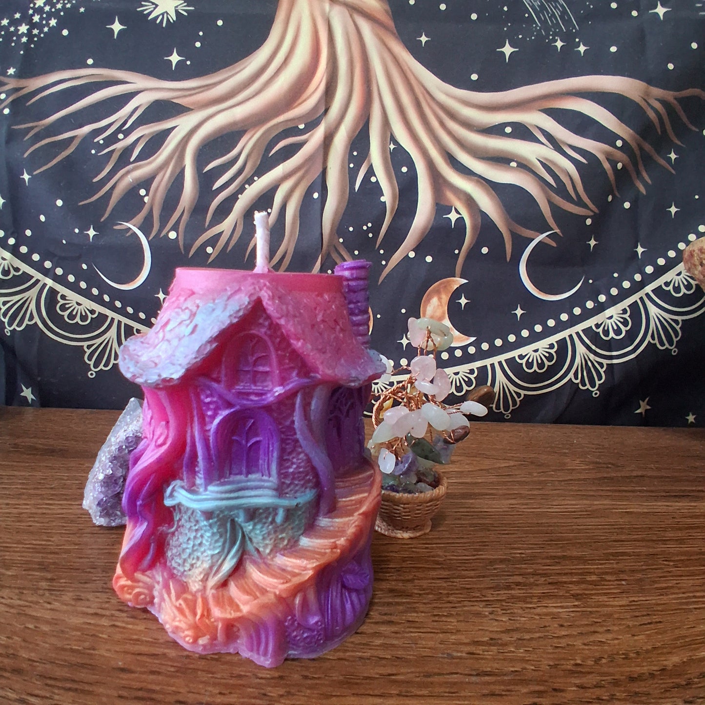 Rainbow Fae's Hidaway Treehouse Candle