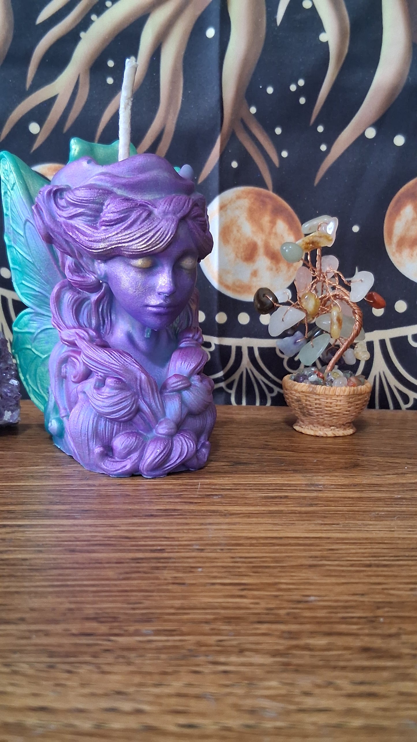 Moonbeam Fairy Pillar Candle