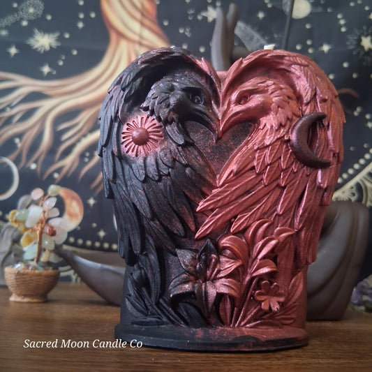 Celestial Eagle Couple Pillar Candle