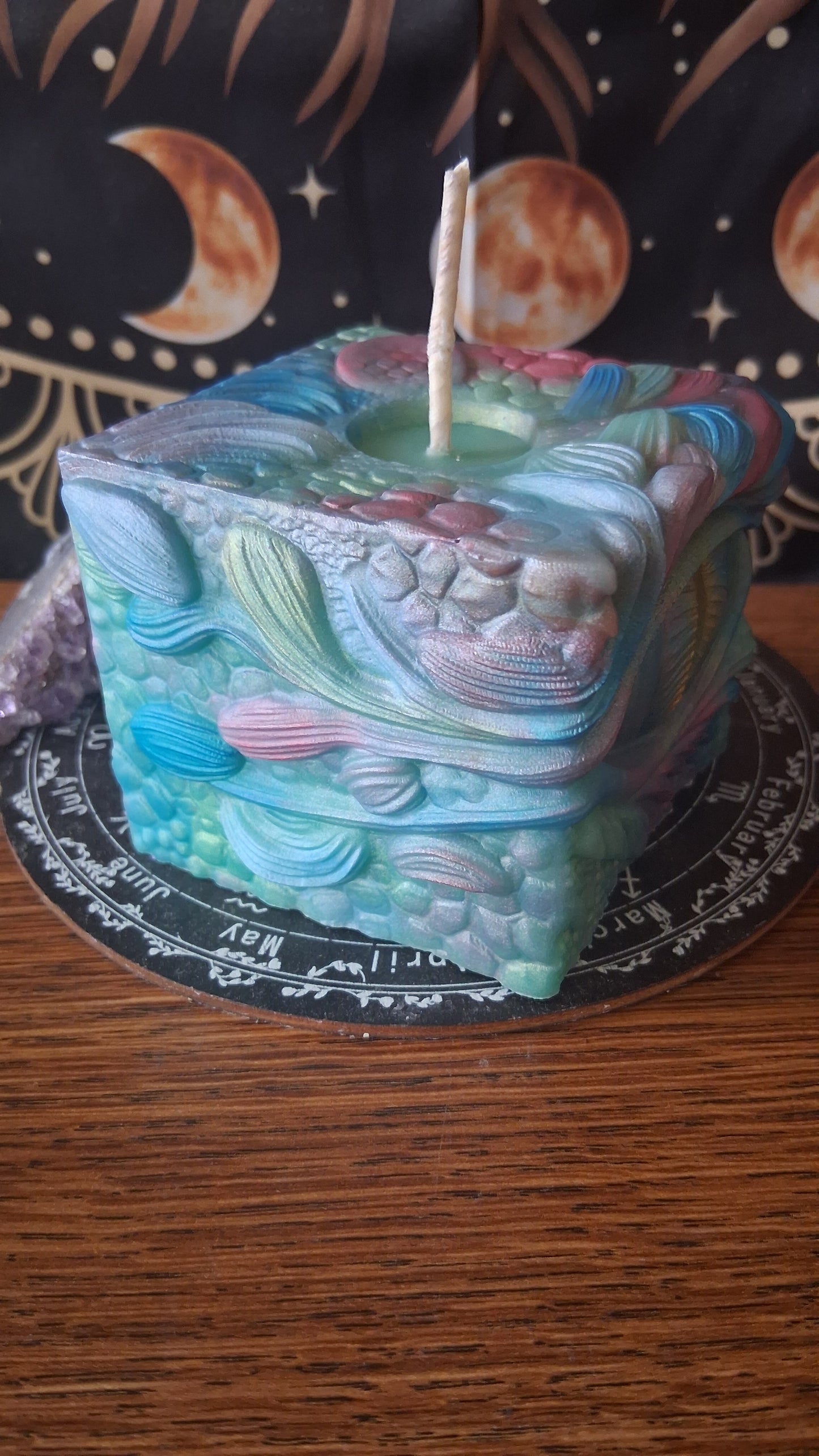 Rainbow Dragon's Gaze Elixir Pillar Candle