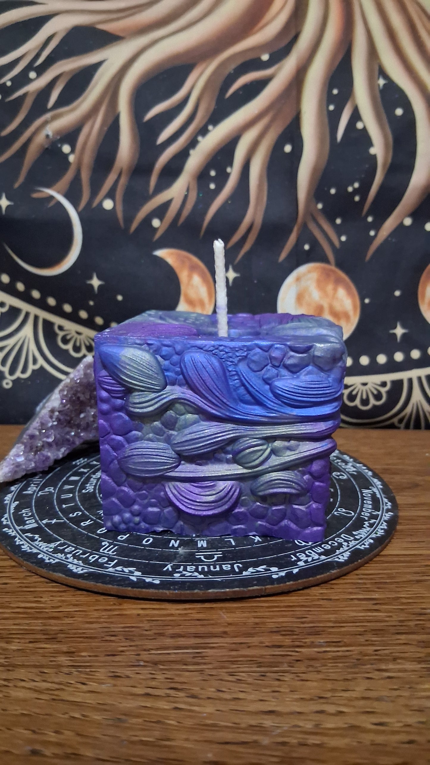 Saffron Dragon's Gaze Elixir Pillar Candle