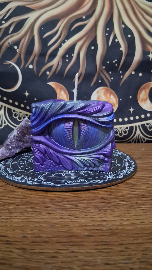 Saffron Dragon's Gaze Elixir Pillar Candle