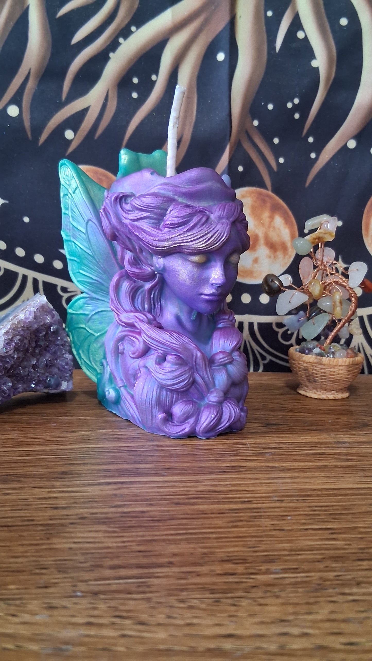 Moonbeam Fairy Pillar Candle