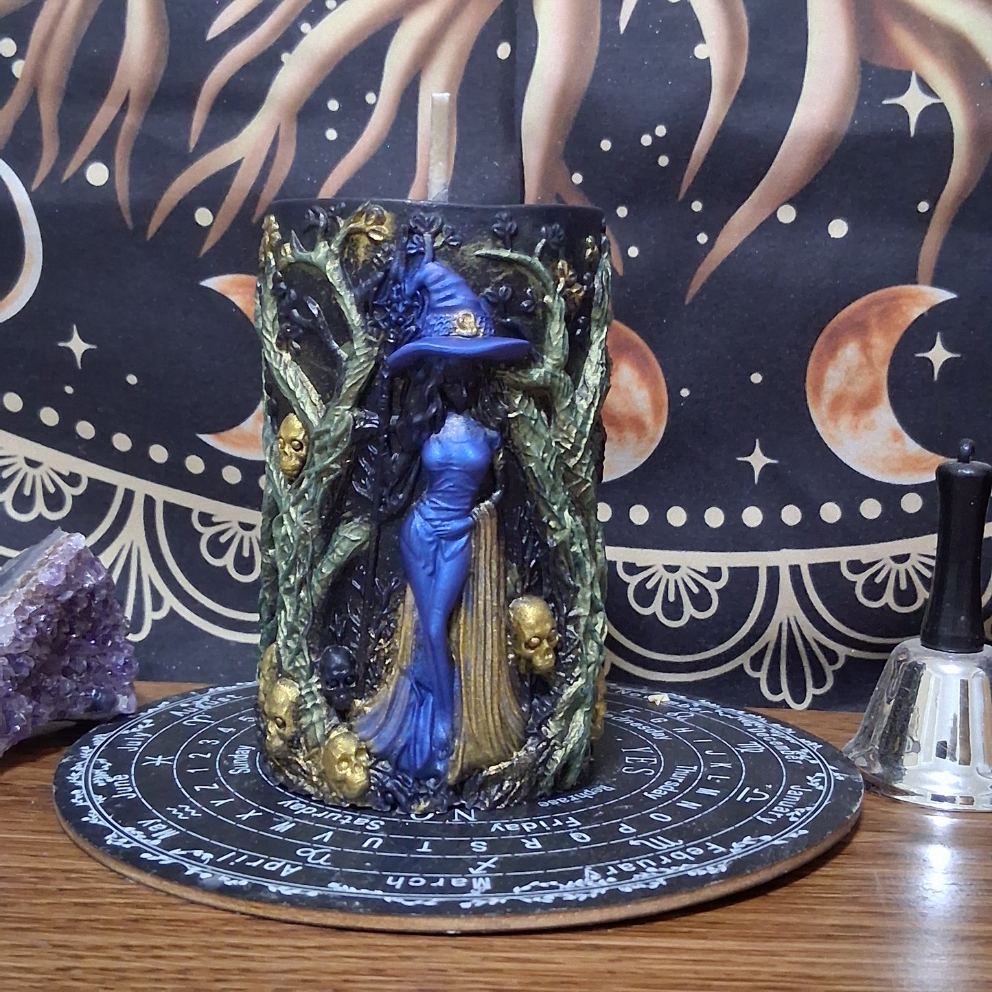 Artemis Goddess of the Hunt Ritual Witch Pillar Candle