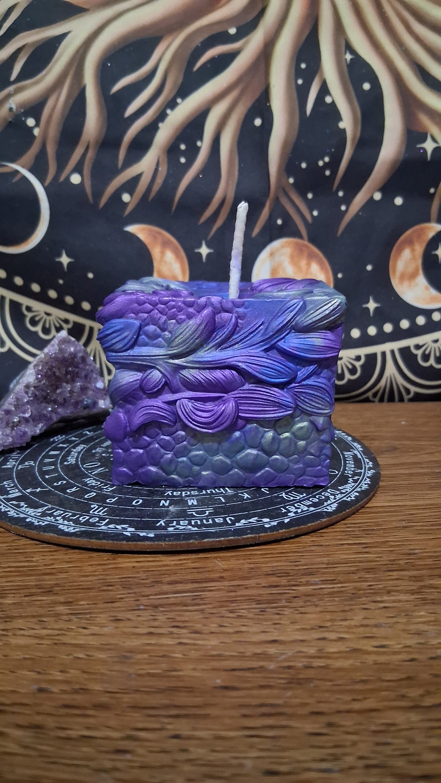 Saffron Dragon's Gaze Elixir Pillar Candle