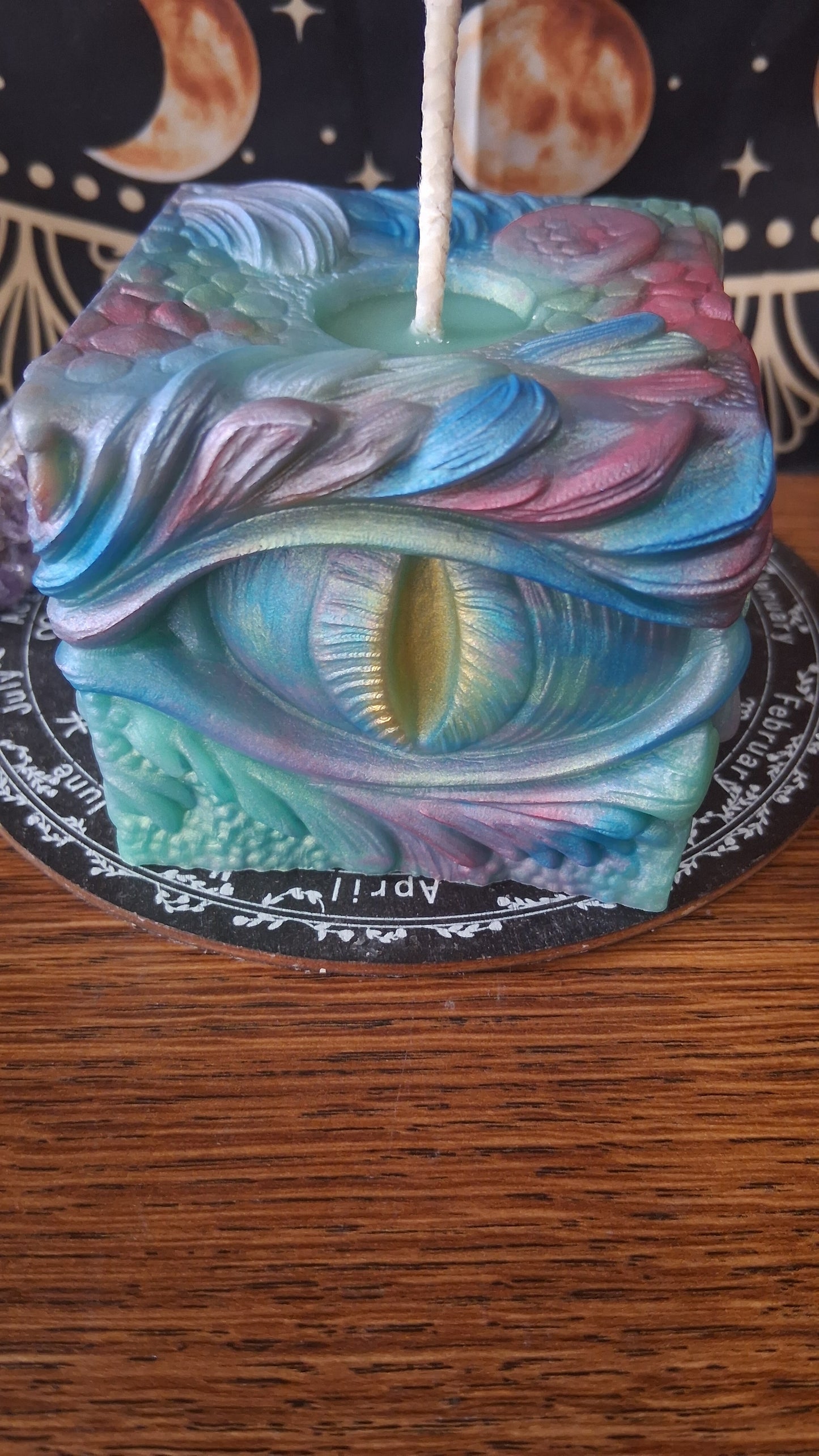 Rainbow Dragon's Gaze Elixir Pillar Candle