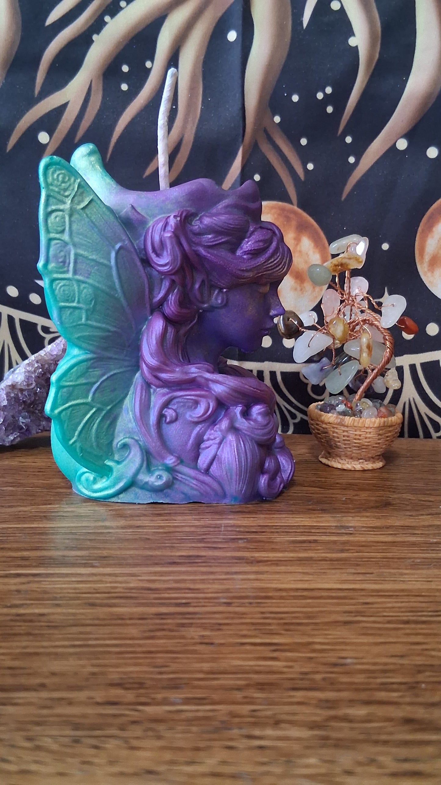 Moonbeam Fairy Pillar Candle