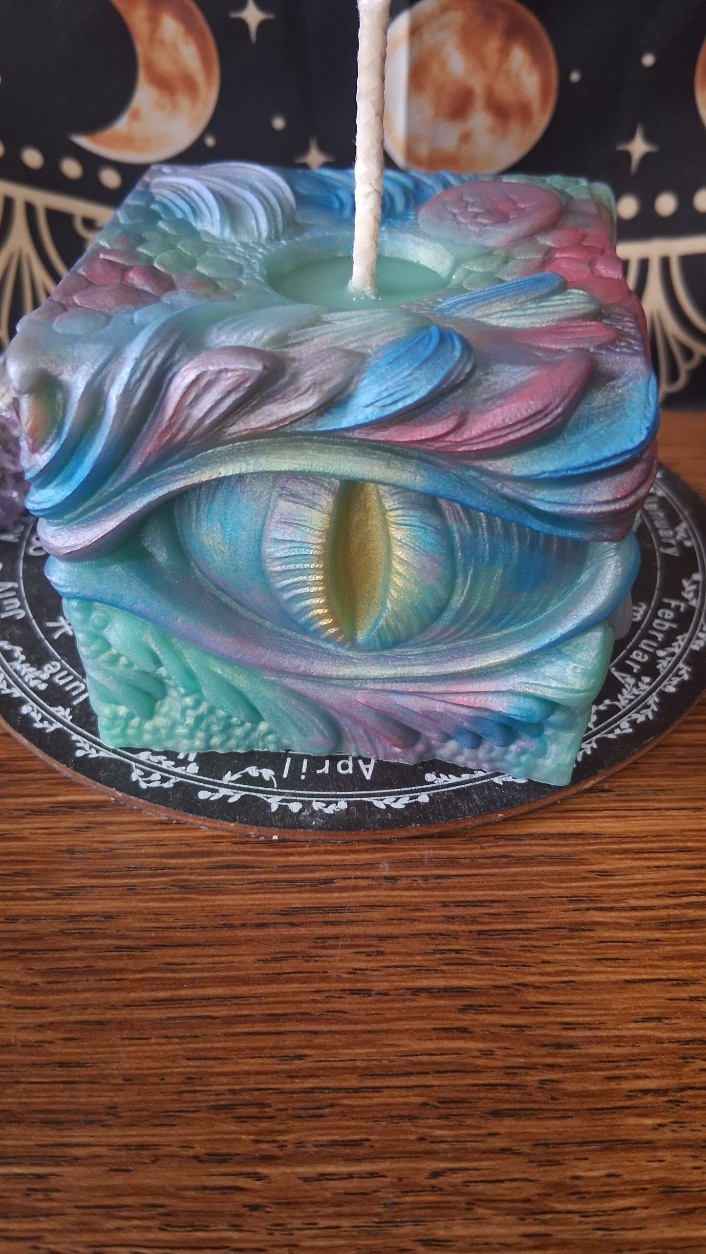 Rainbow Dragon's Gaze Elixir Pillar Candle