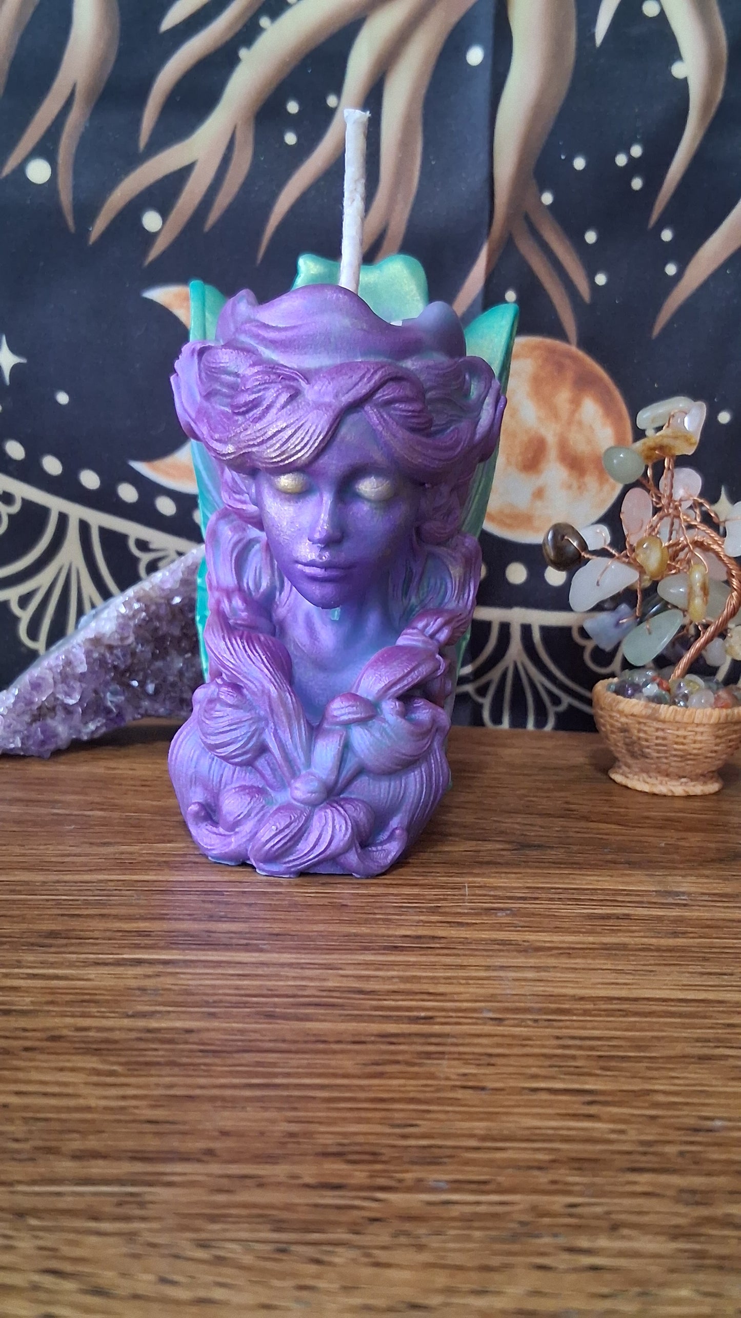 Moonbeam Fairy Pillar Candle