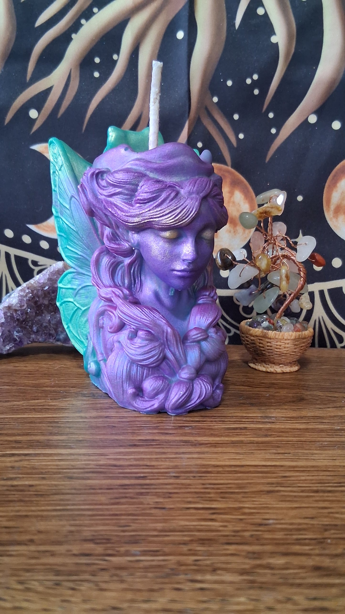 Moonbeam Fairy Pillar Candle