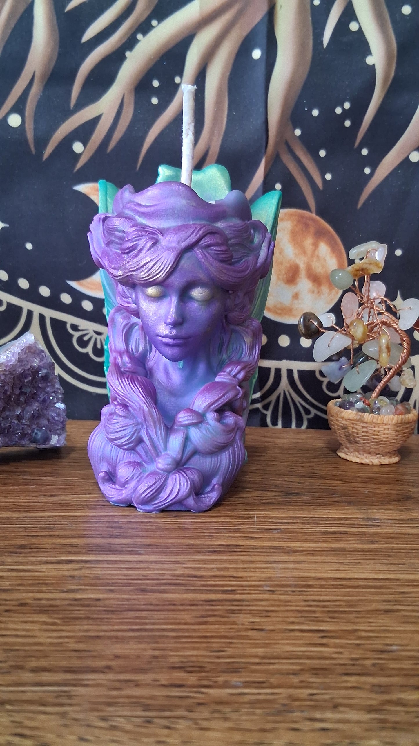 Moonbeam Fairy Pillar Candle