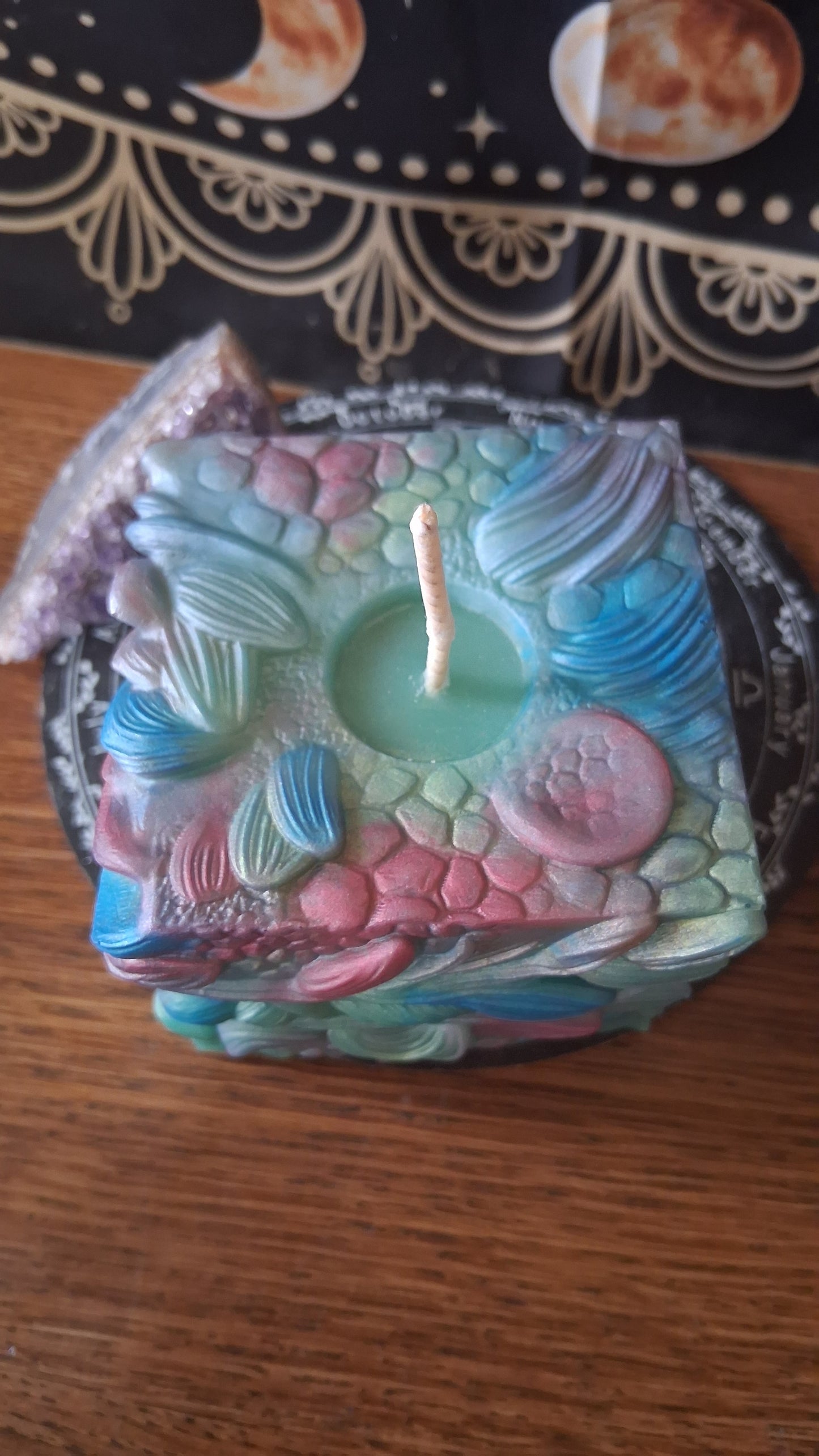 Rainbow Dragon's Gaze Elixir Pillar Candle