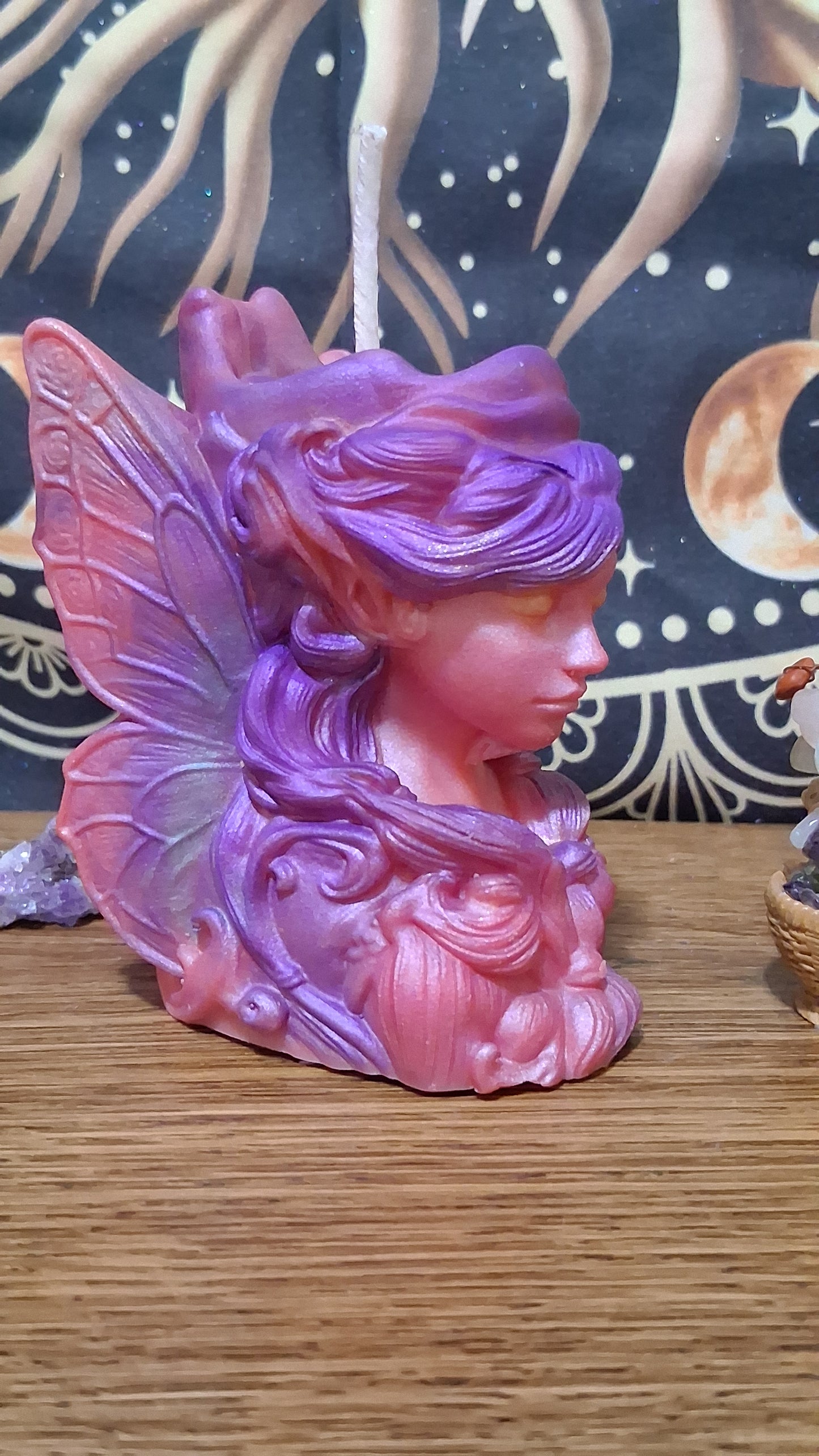 Aurora's Bloom Fairy Pillar Candle
