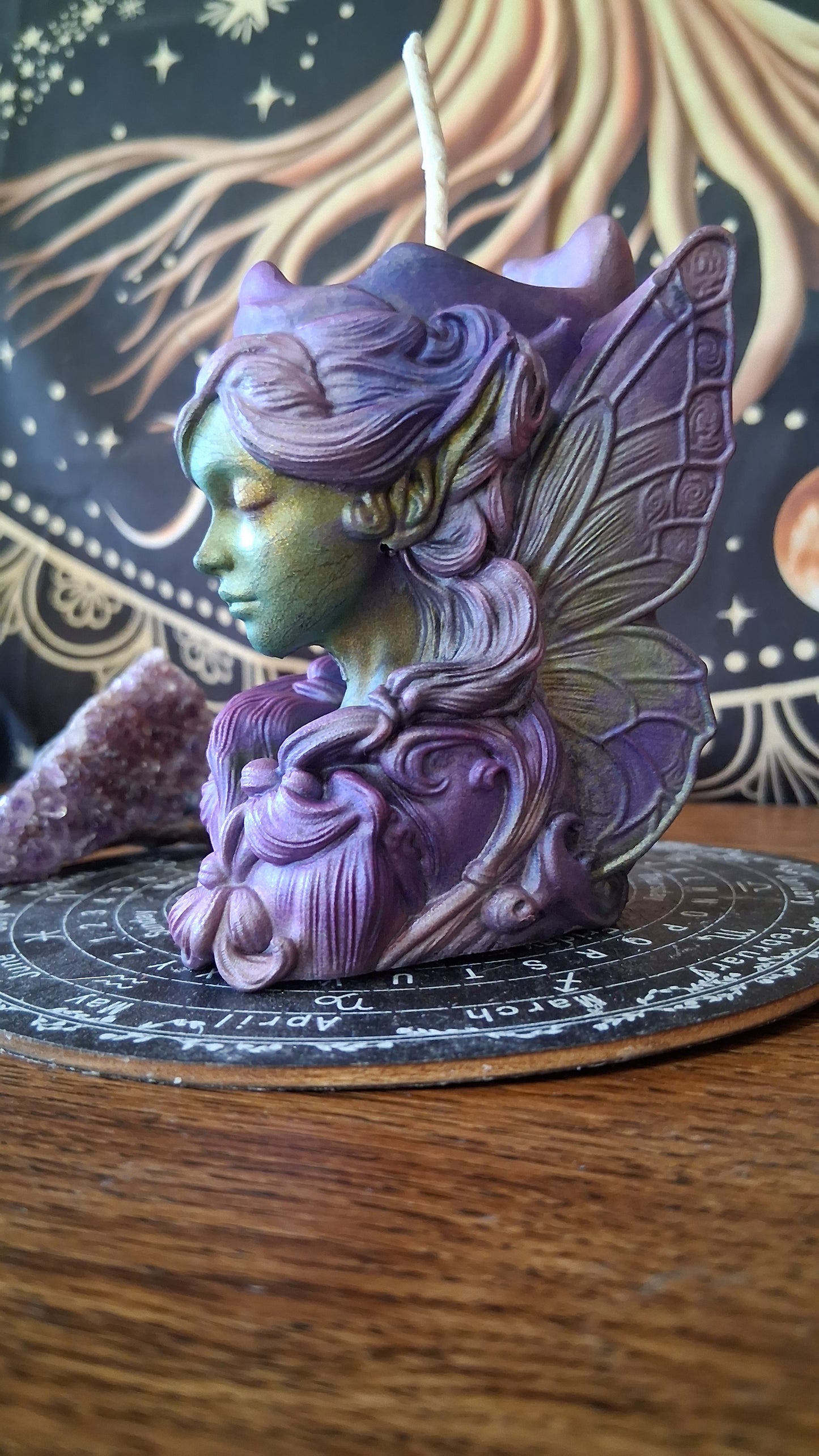 Absinthe Fairy Pillar Candle