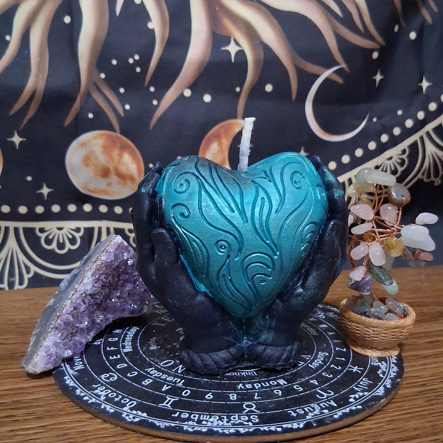 Hera's Sacred Heart Offering Candle