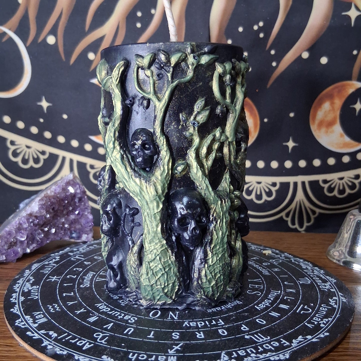 Artemis Goddess of the Hunt Ritual Witch Pillar Candle