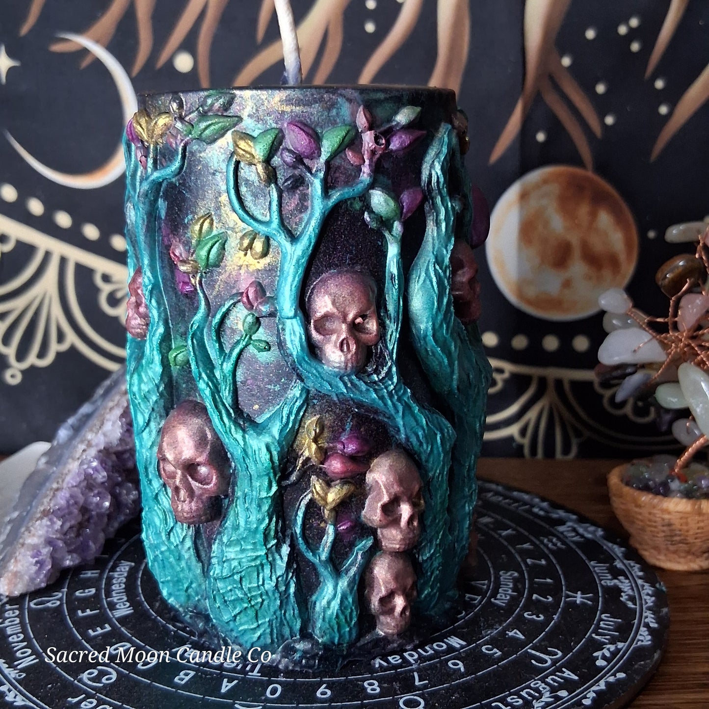 Freya Goddess of Love, Beauty, Fertility, Sex, War, Death, and Magic Witch Pillar Ritual Candles