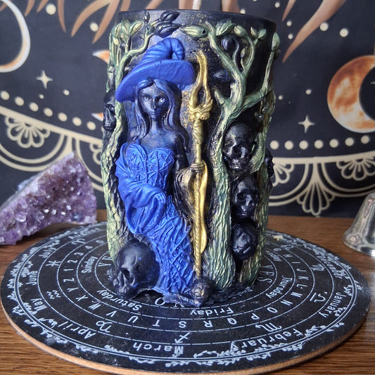 Artemis Goddess of the Hunt Ritual Witch Pillar Candle