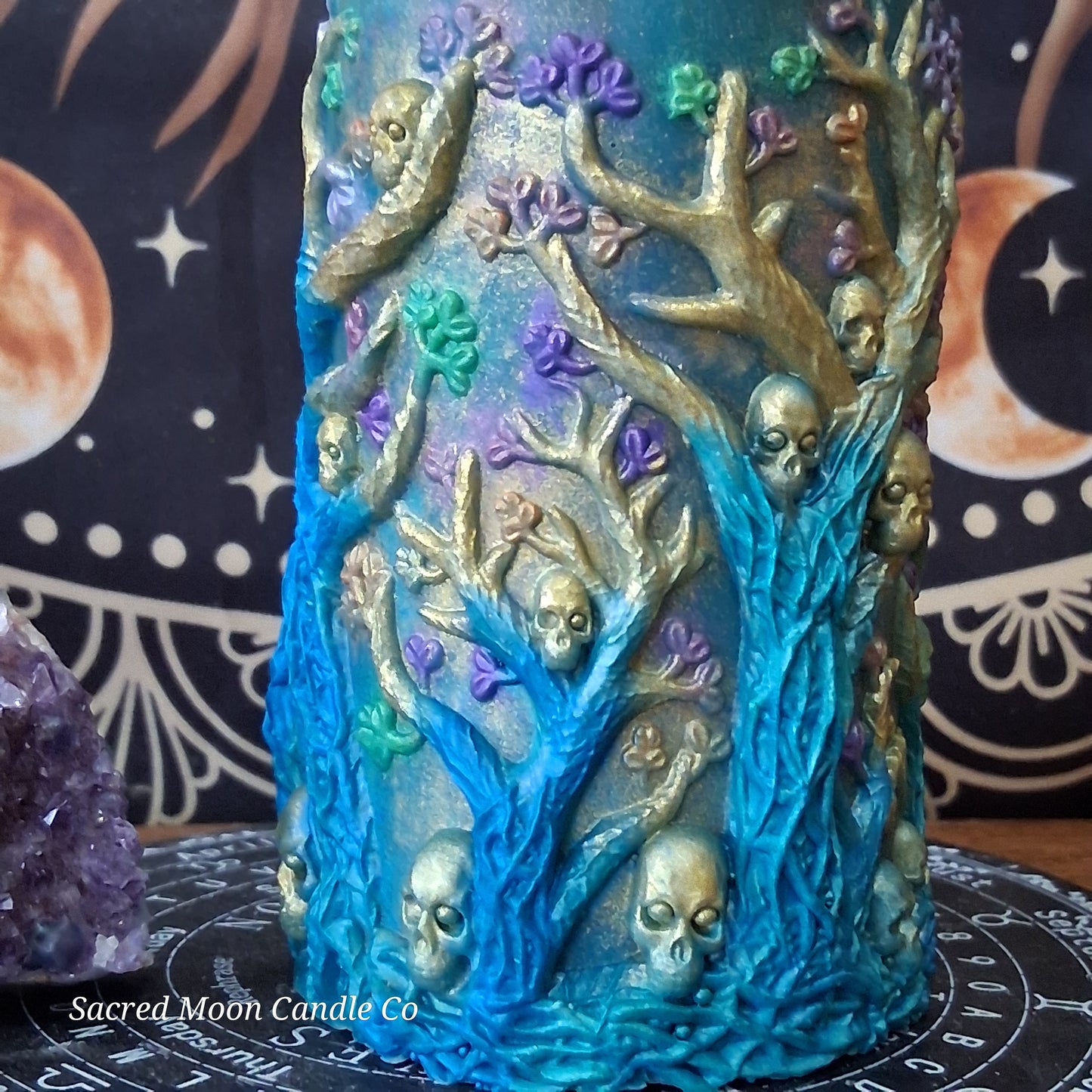 Amphitrite Goddess Witch Pillar Ritual Candle